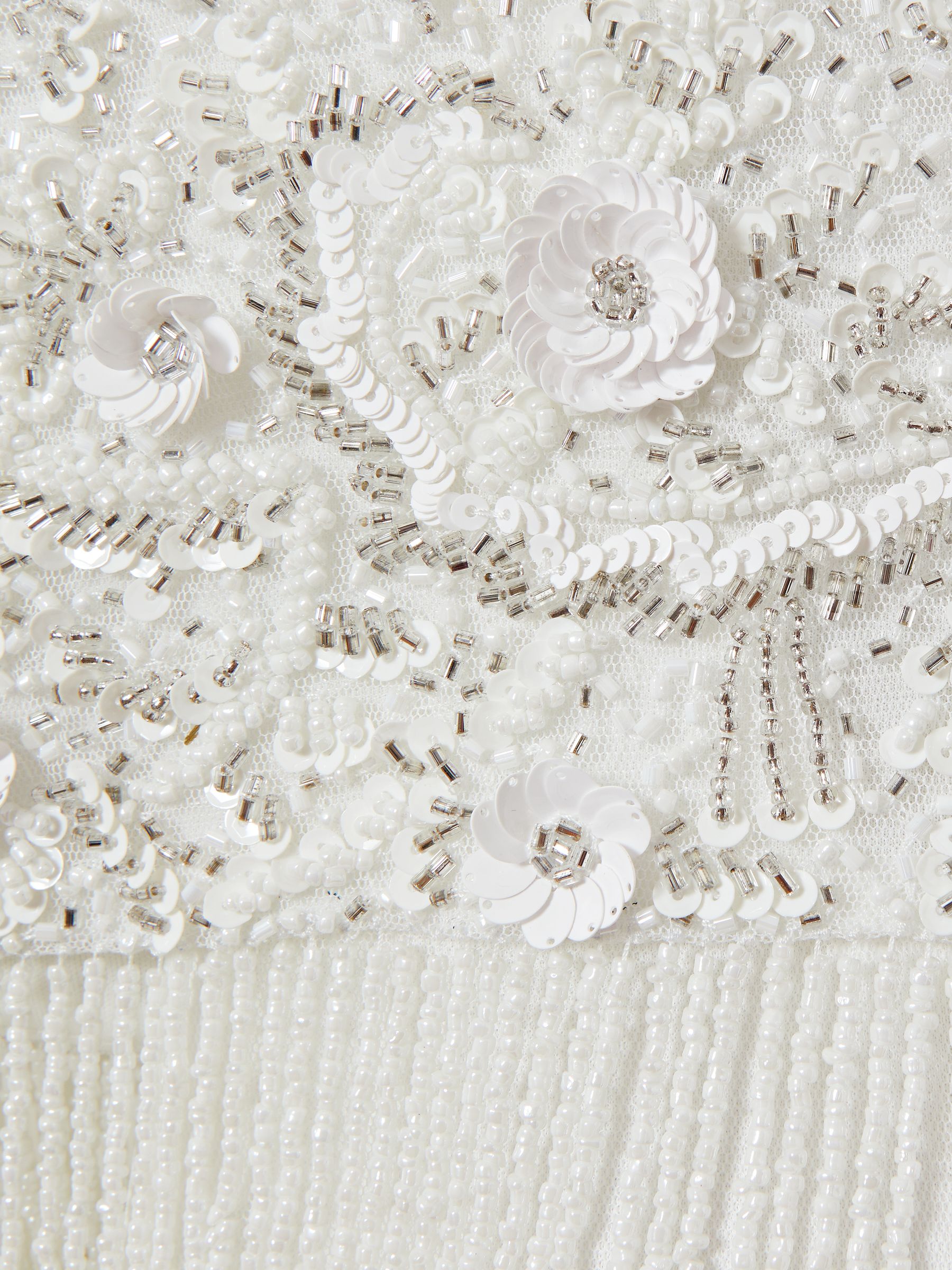 Raishma Embellished Removable Bolero Maxi Dress in Ivory - Image 6 of 6