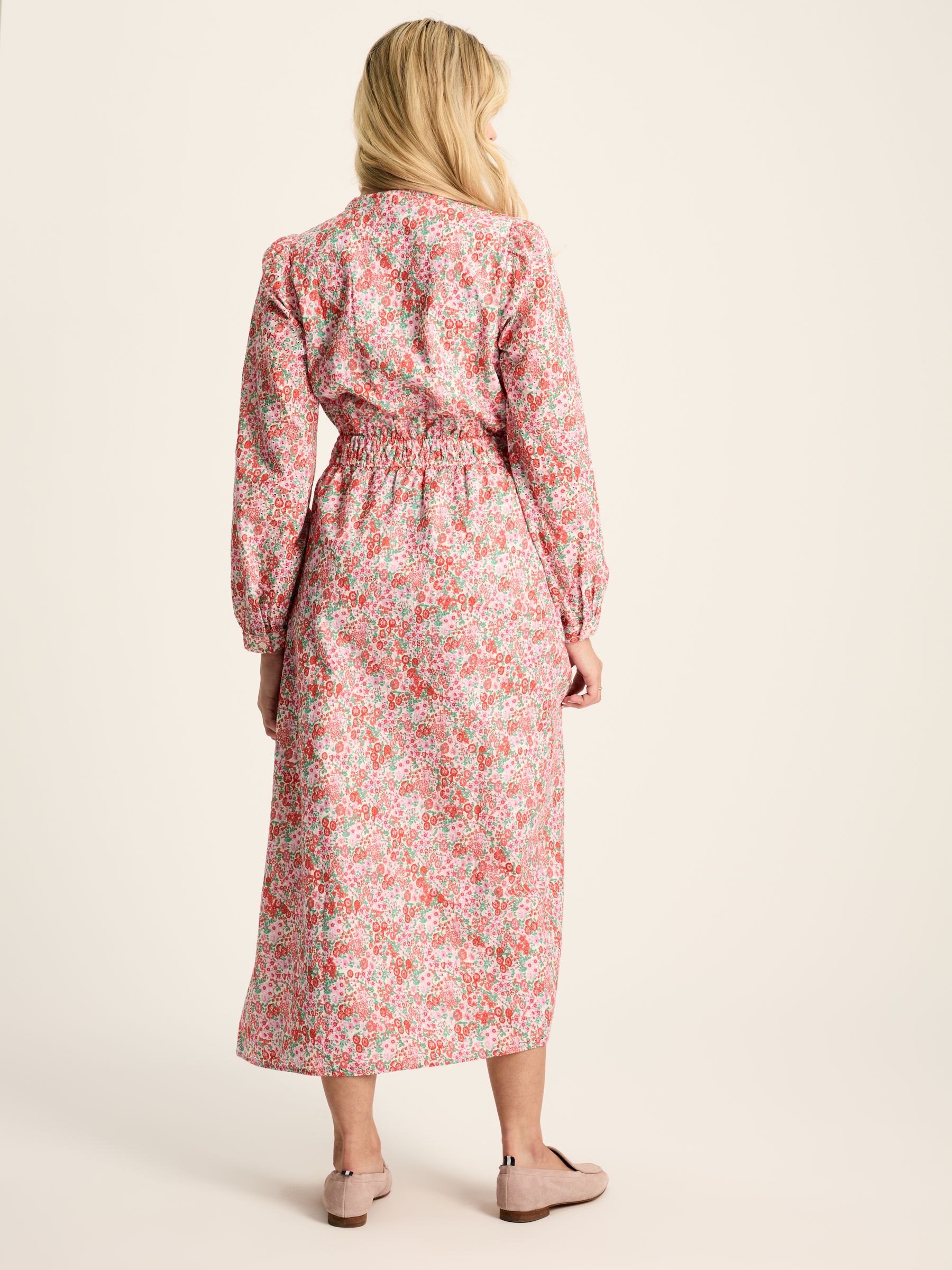 Cassie Pink Broderie Maxi Dress - Image 2 of 7