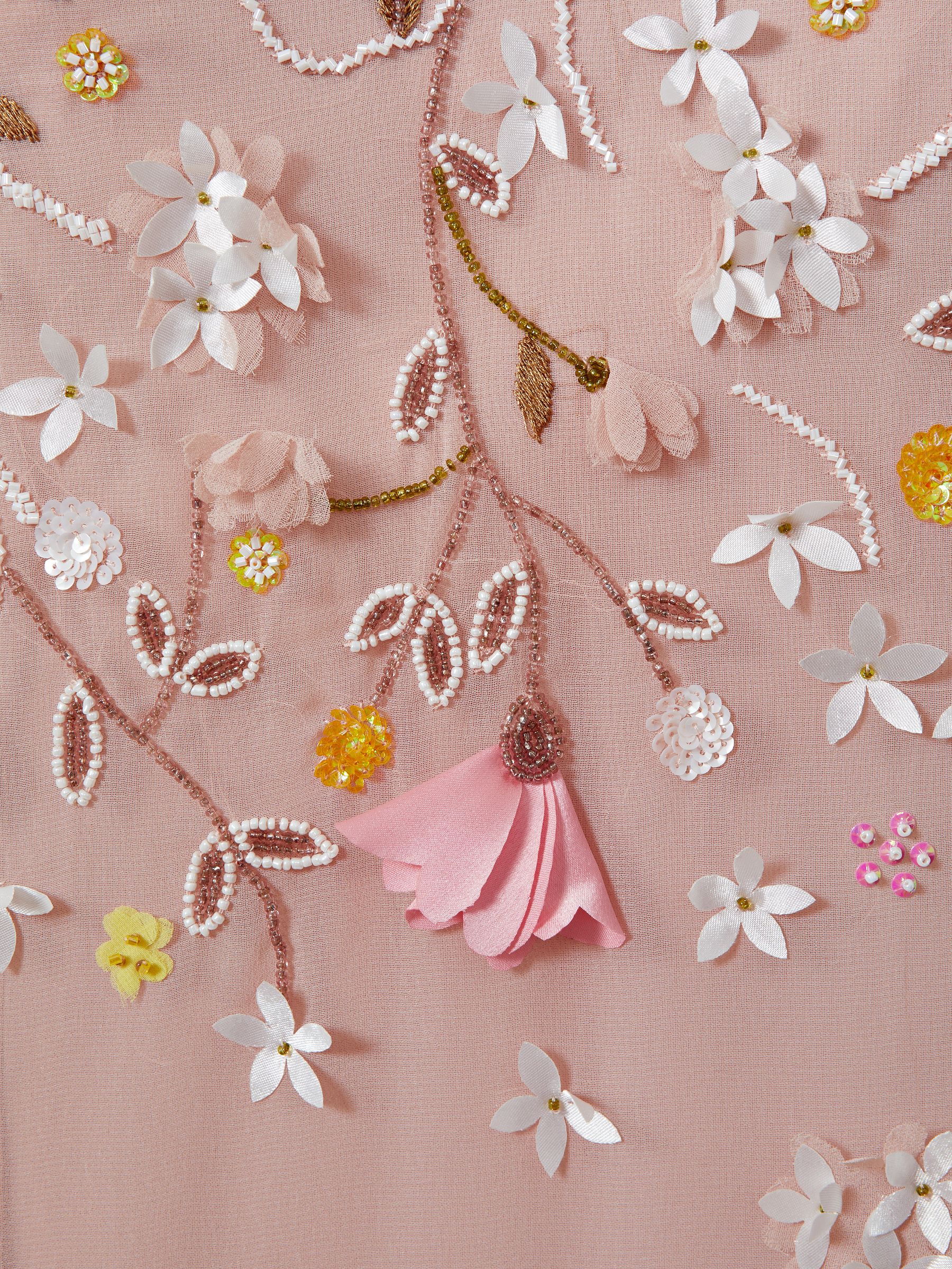 Raishma Embellished Floral Maxi Dress in Light Pink - Image 5 of 5