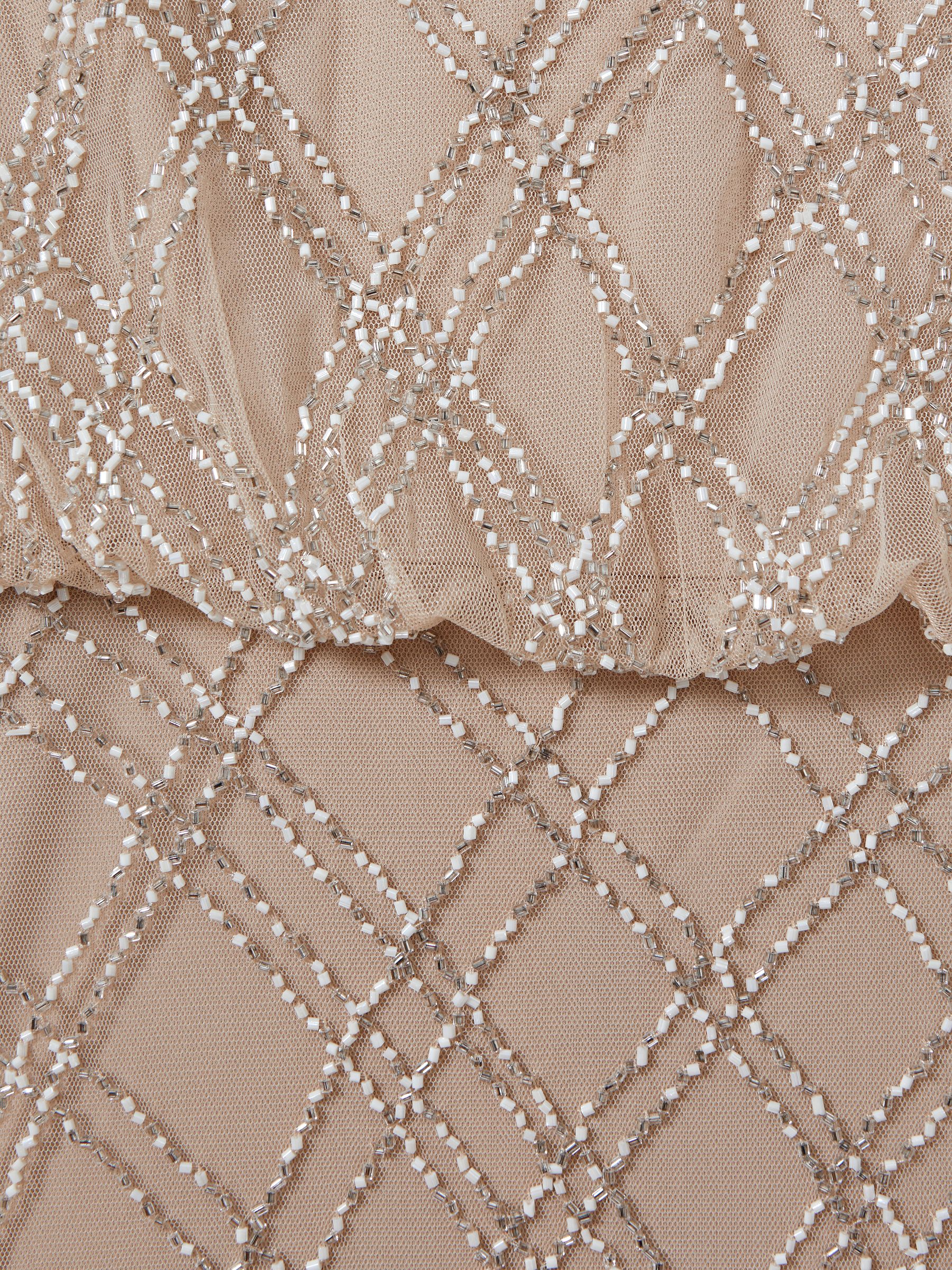 Raishma Embellished Maxi Dress in Nude - Image 5 of 5