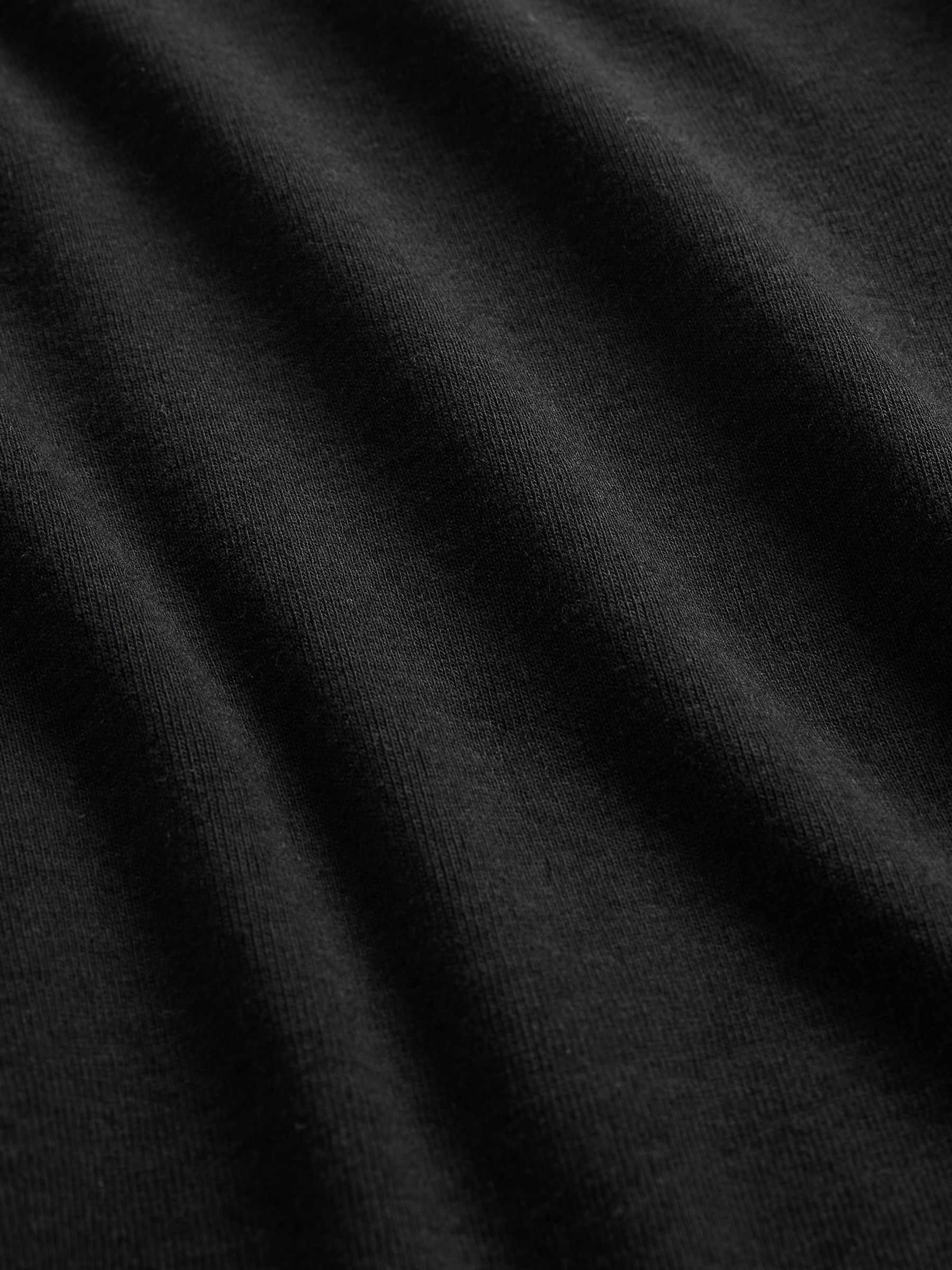 Black Modern Boatneck Long Sleeve T-Shirt - Image 4 of 4