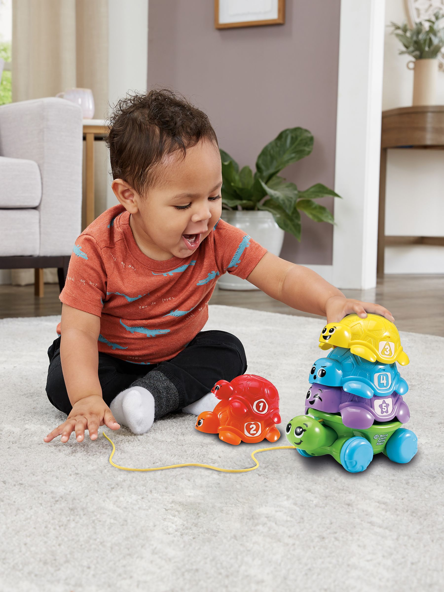 Leapfrog Toys Green Stacking Shells Turtle - Image 1 of 3