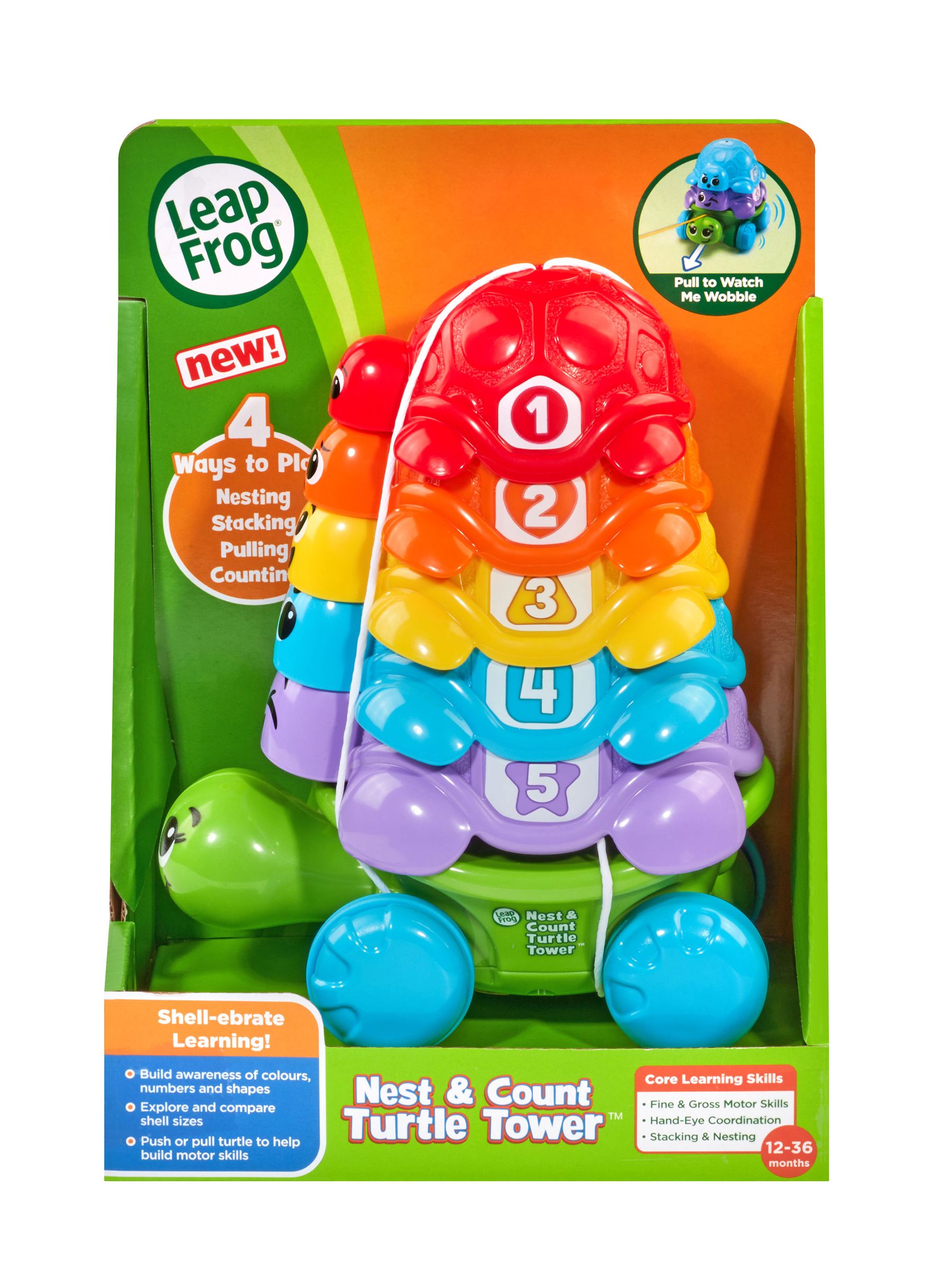 Leapfrog Toys Green Stacking Shells Turtle - Image 3 of 3