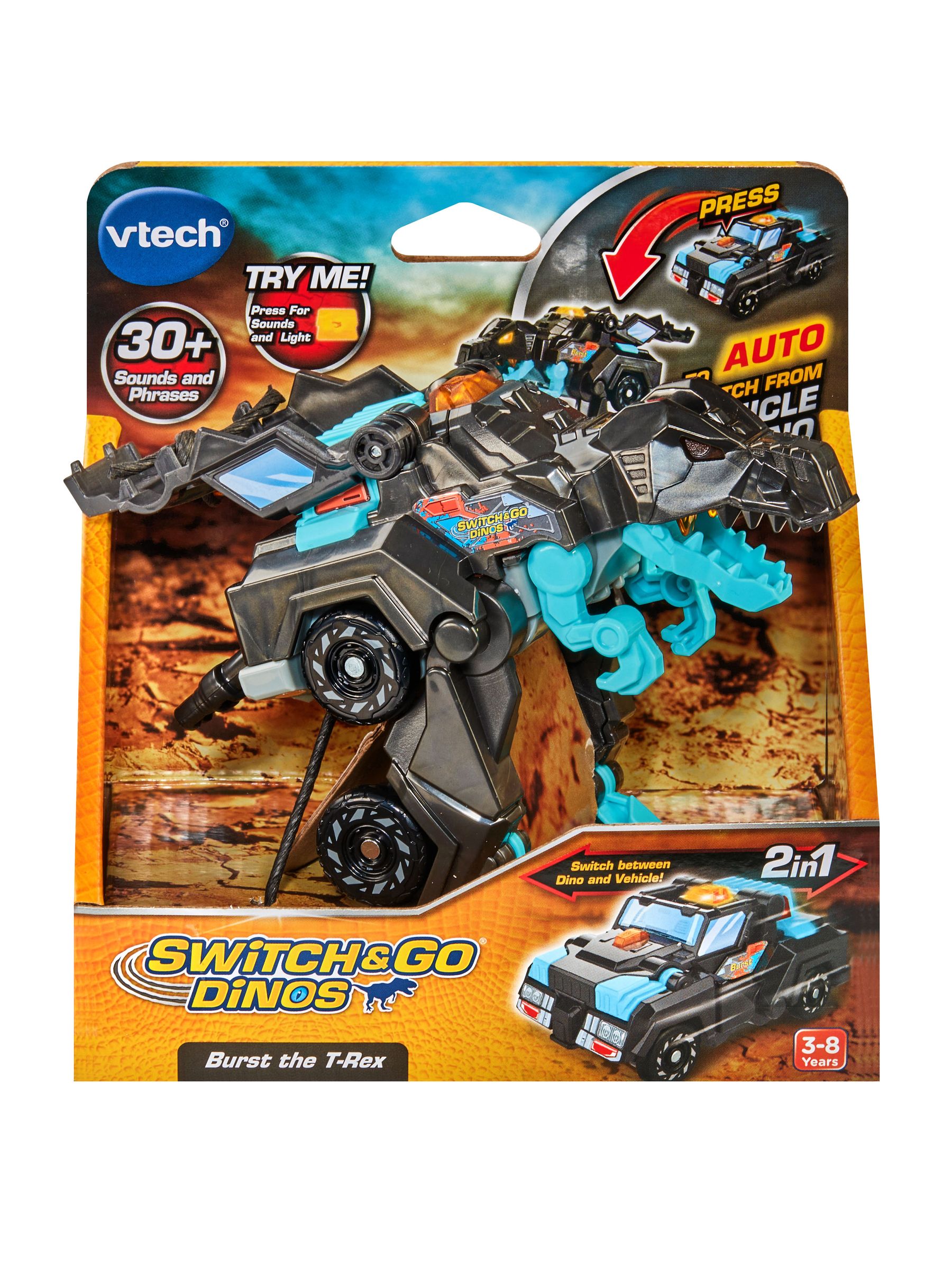 VTech Blue Switch And Go Dinos Burst The T-Rex - Image 3 of 3