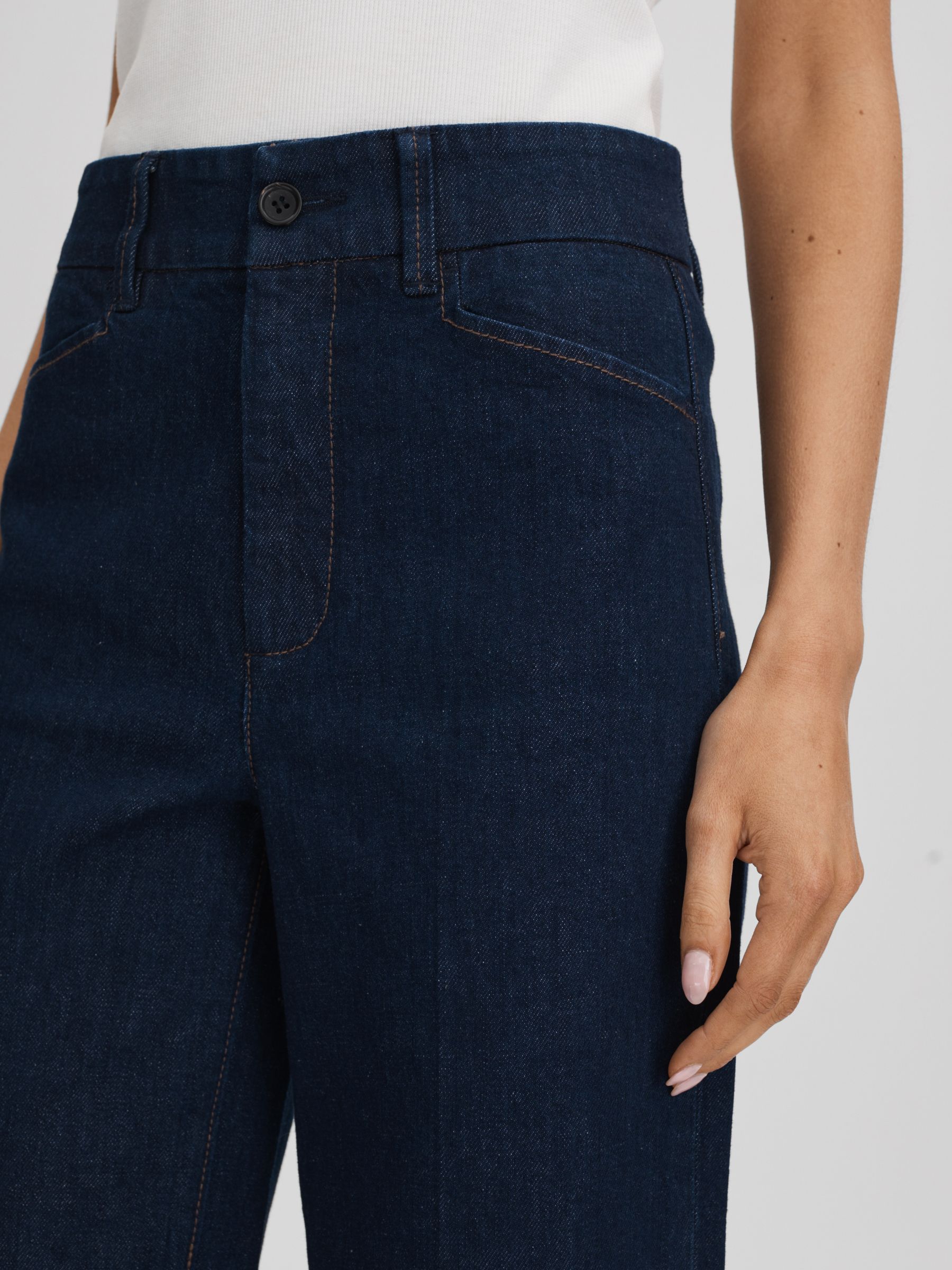Paige High Rise Wide Leg Jeans in Edinburgh - Image 4 of 6