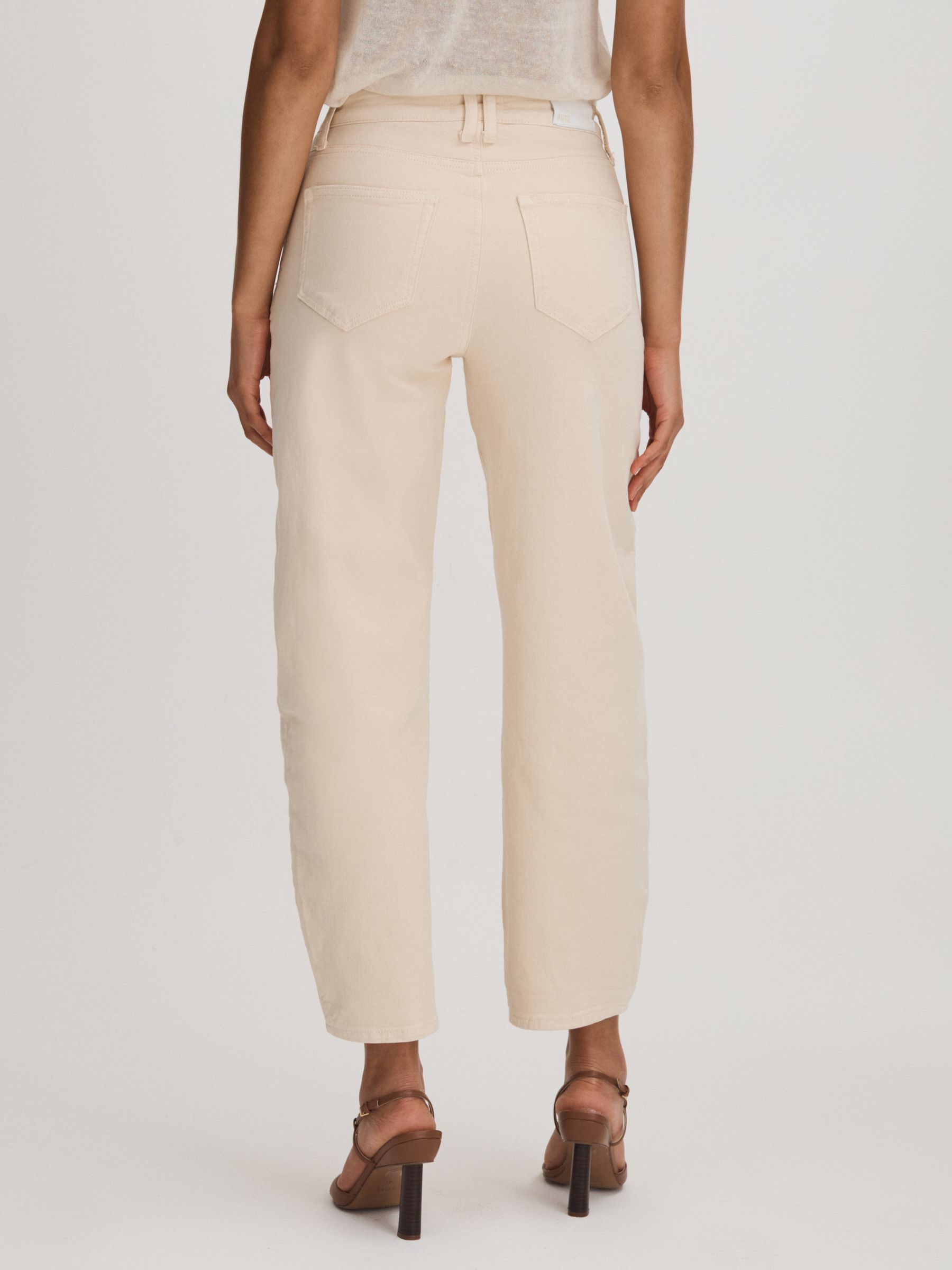 Paige Barrel Leg Jeans in Blonde Sand - Image 4 of 5