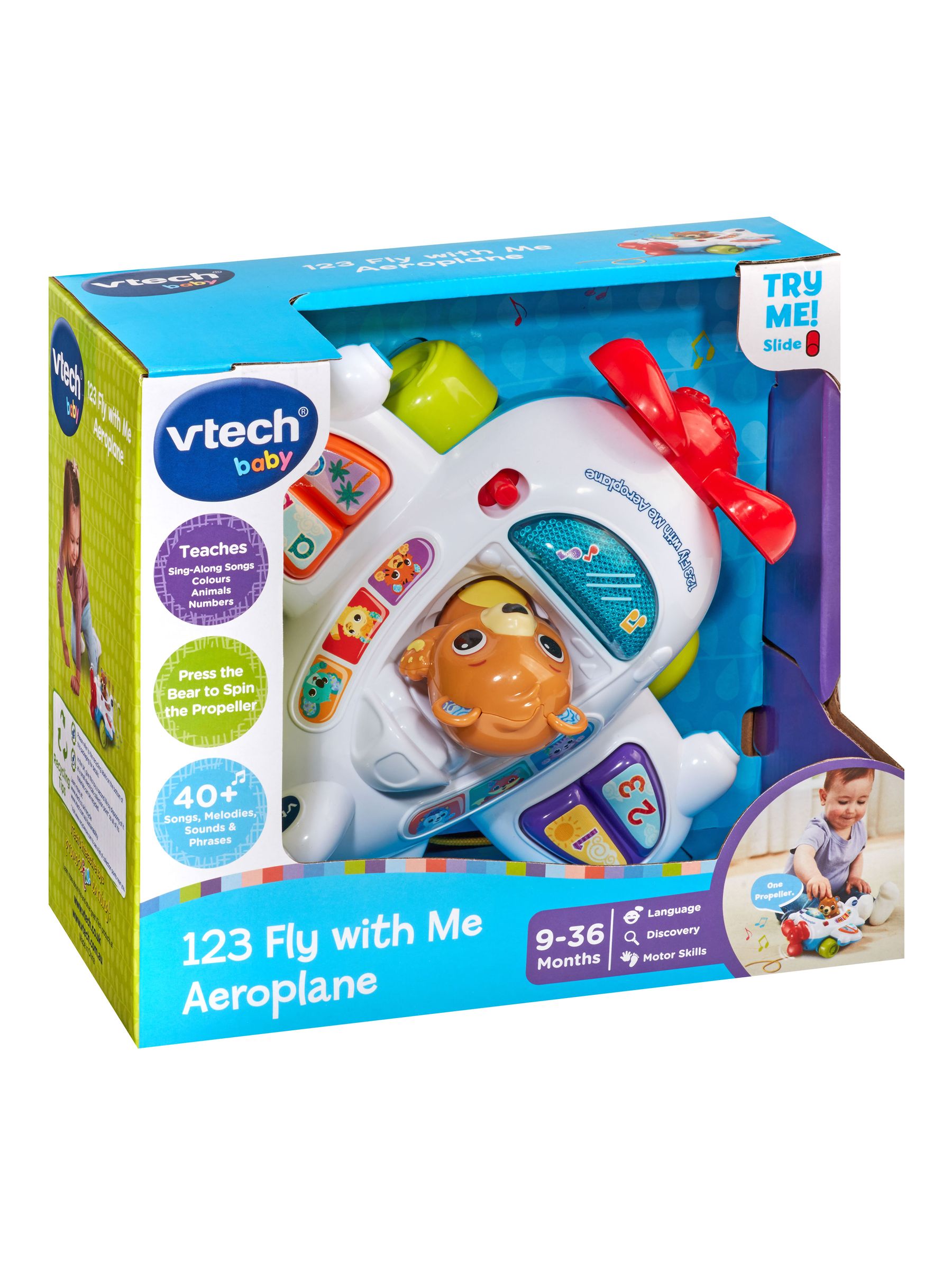 VTech Blue 123 Fly With Me Aeroplane - Image 4 of 4