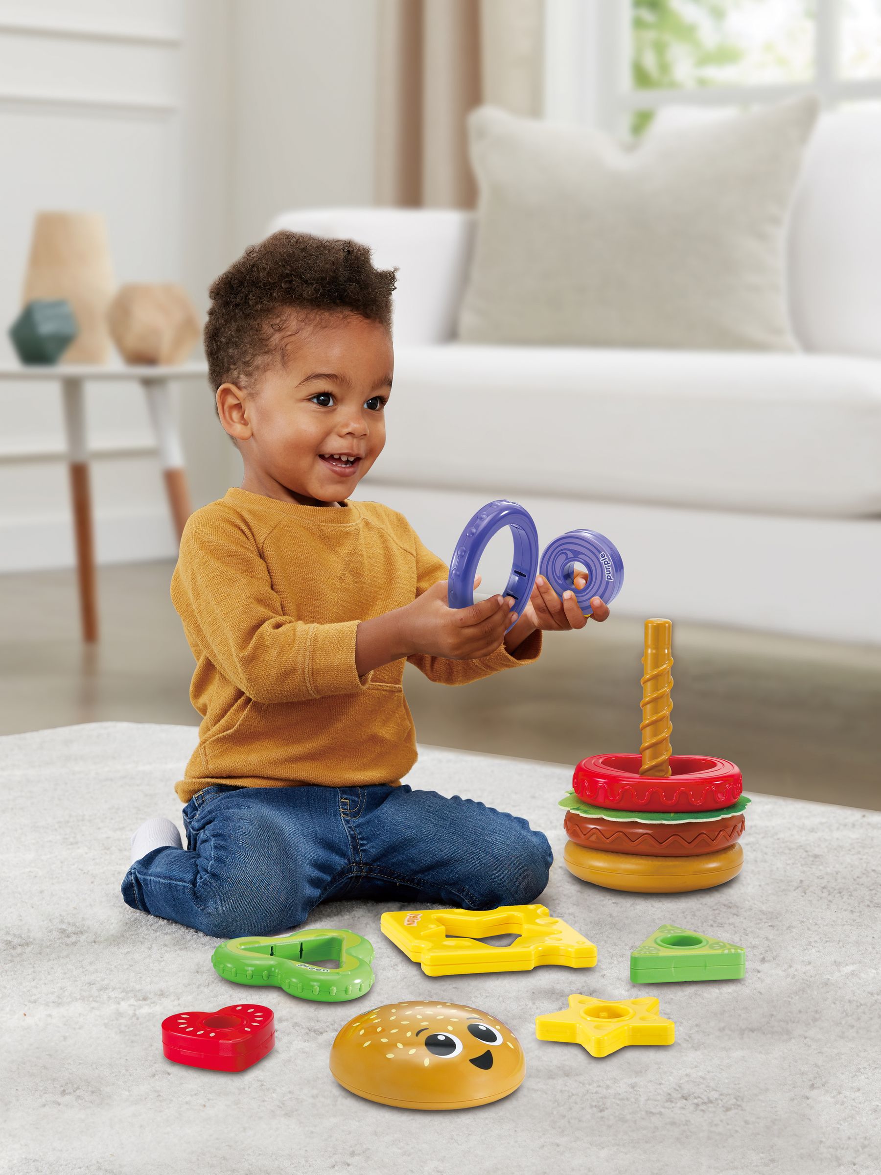 VTech Blue BuildaBurger - Image 1 of 4