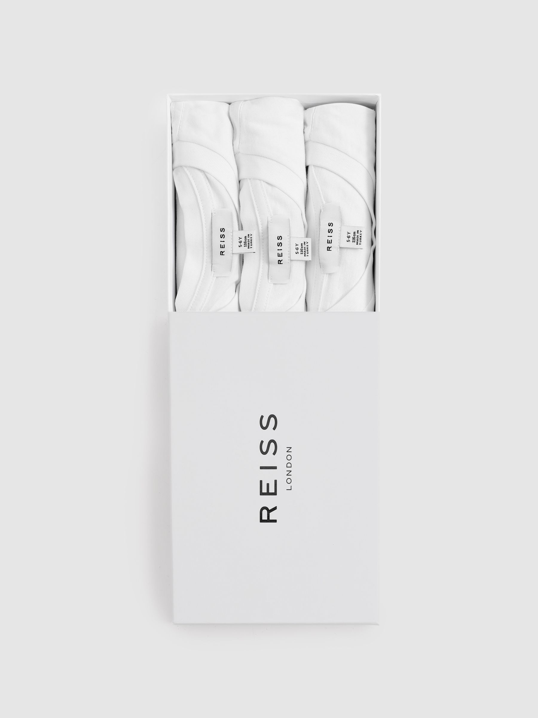 3-9 yrs Three Pack Of Crew-Neck T-Shirts in White - Image 2 of 3