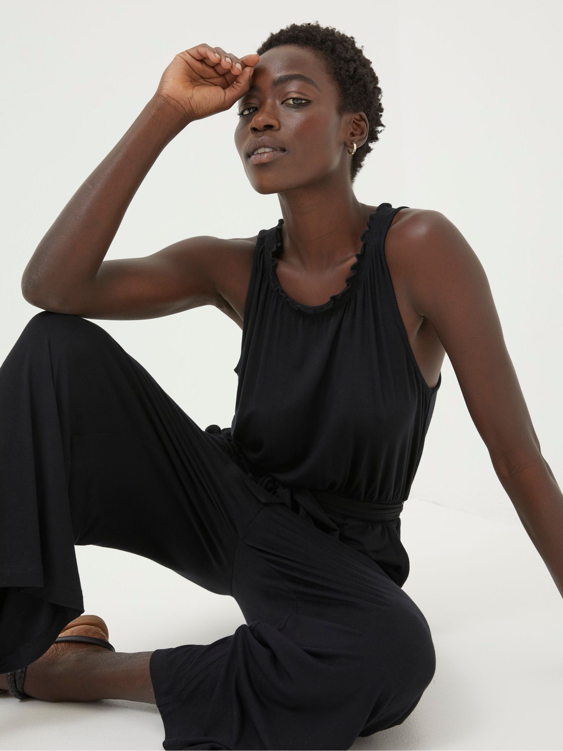 Black Haylie Jersey Jumpsuit - Image 4 of 6