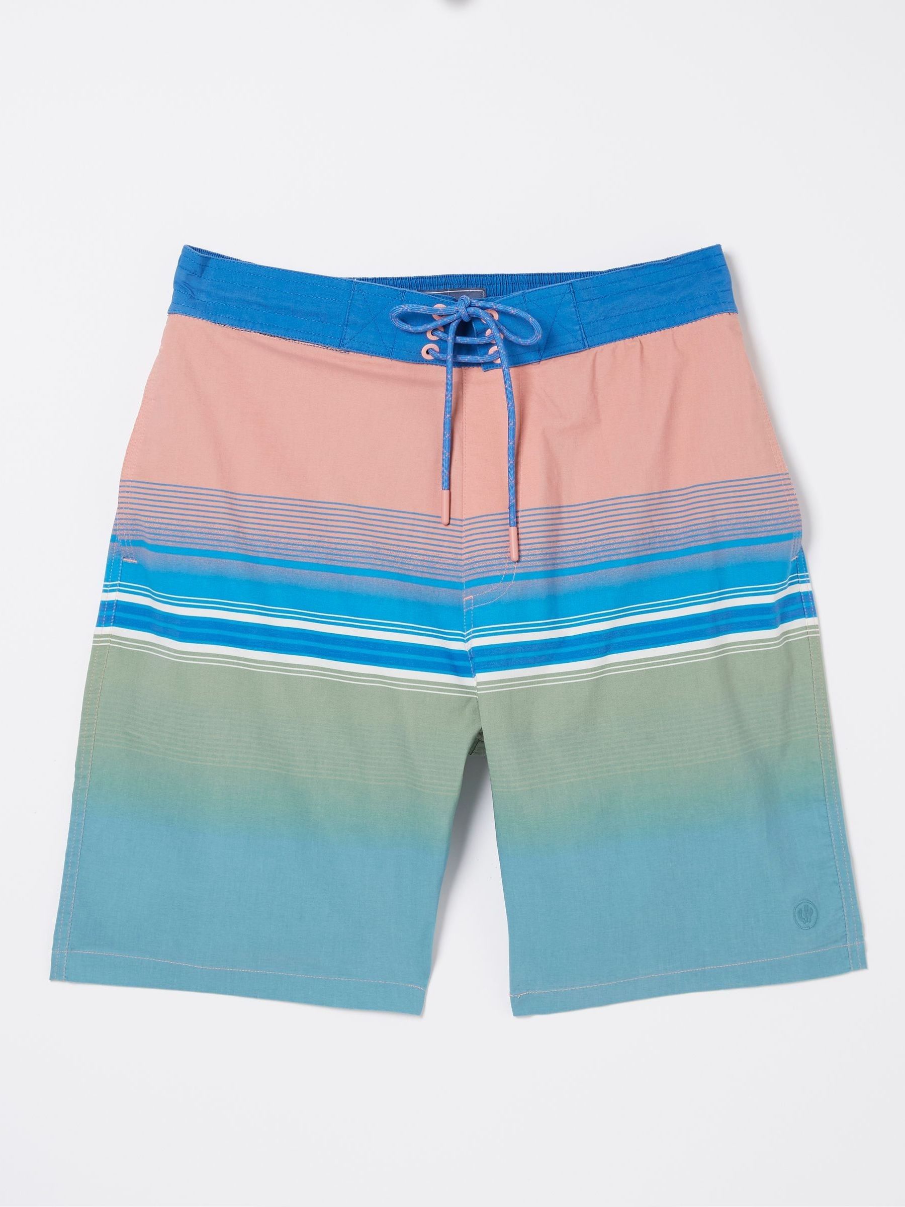 Camber Pink Placement Stripe Swim Shorts - Image 4 of 4