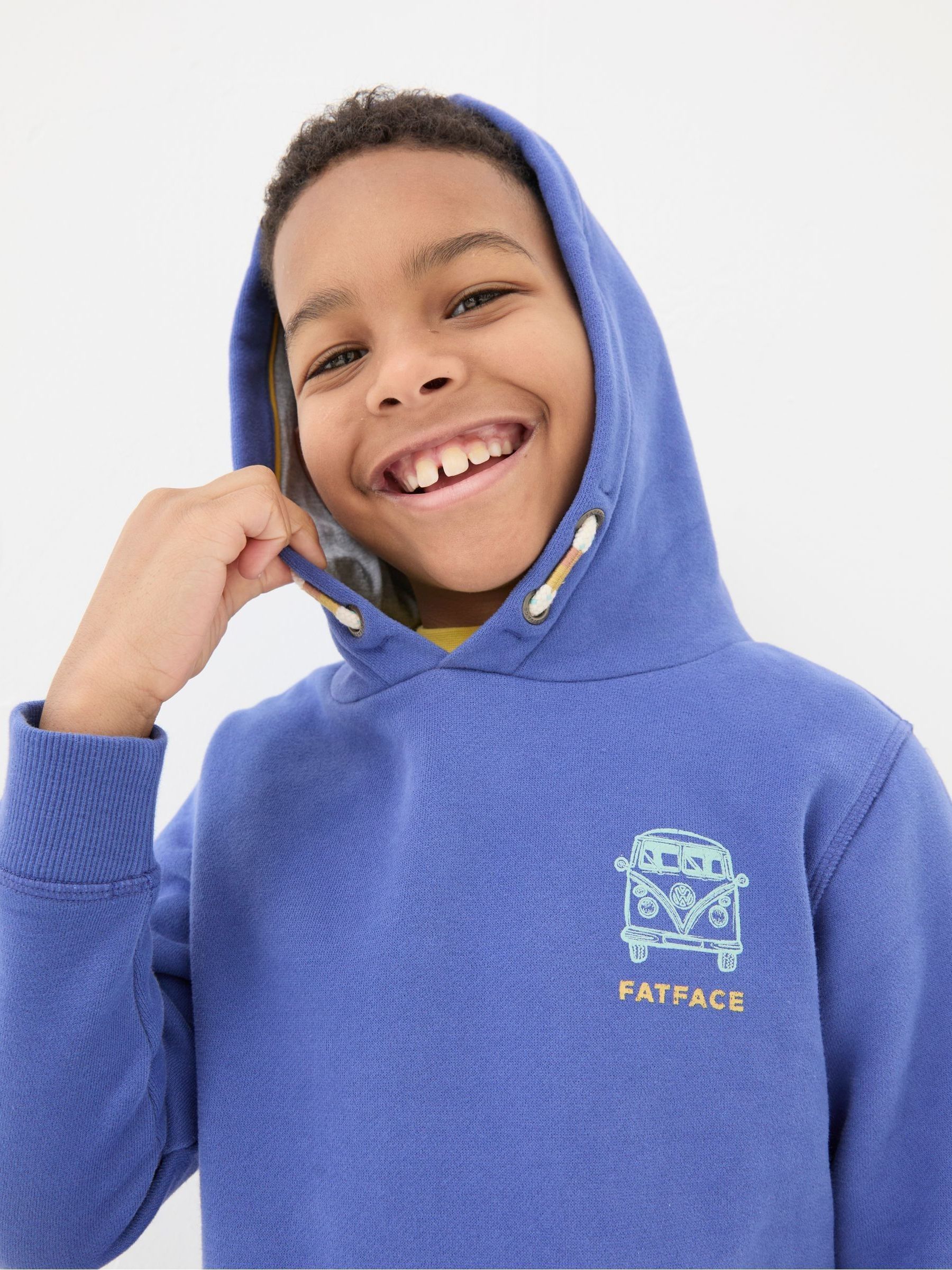 Blue Graphic Popover Hoodie - Image 3 of 3