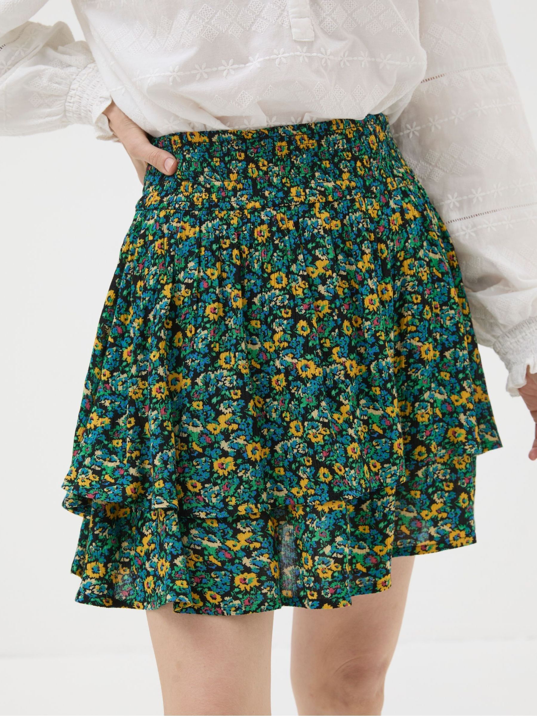 Green Spring Floral Skirt - Image 2 of 5