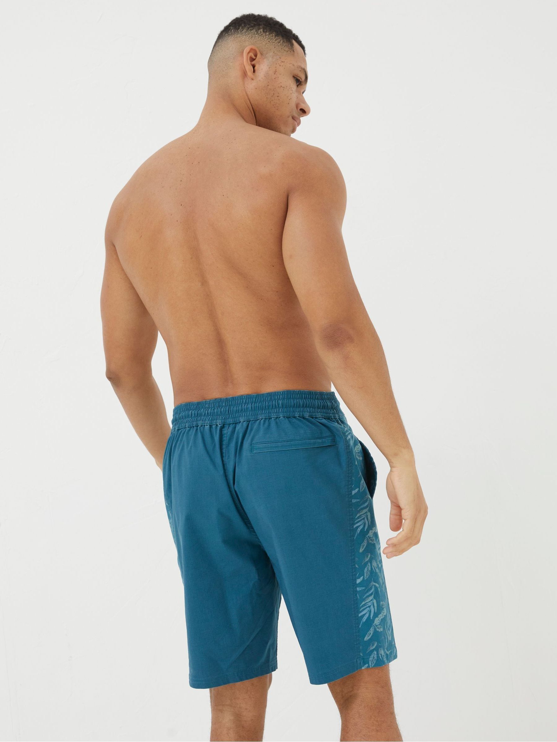 Camber Green Panel Print Swim Shorts - Image 2 of 5