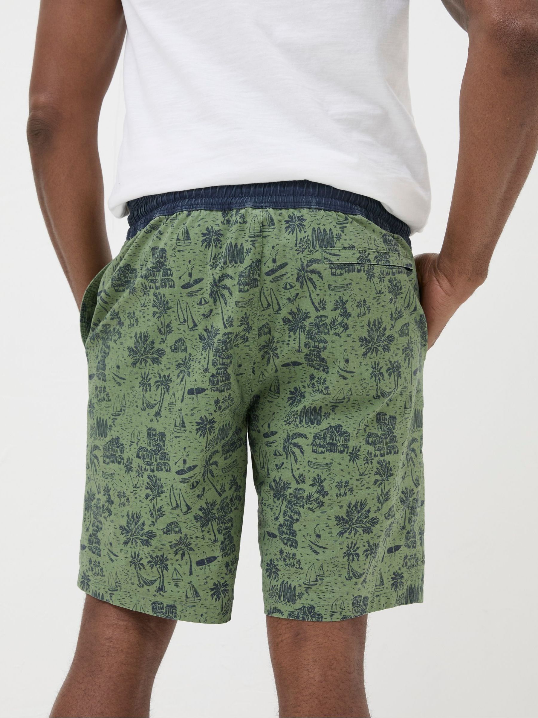 Camber Green Beach Print Swim Shorts - Image 3 of 4