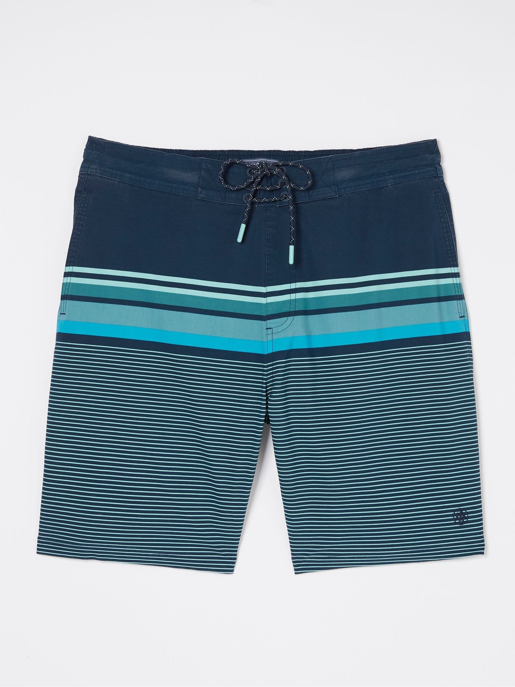 Camber Blue Placement Stripe Swim Shorts - Image 4 of 4