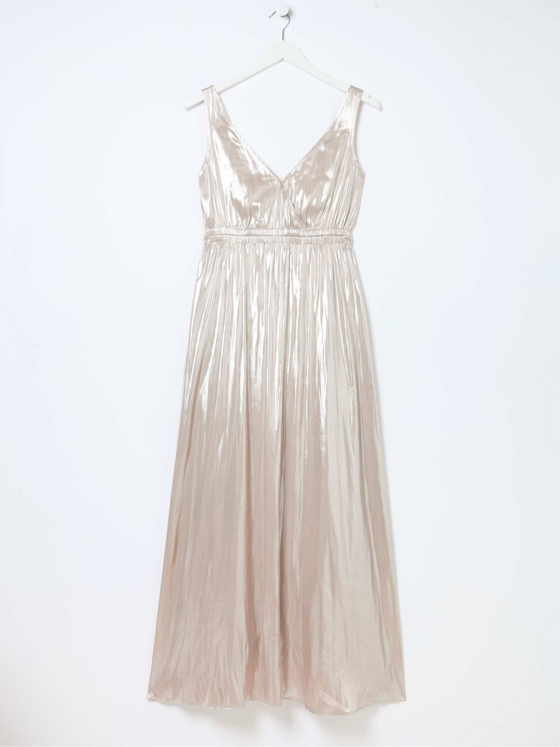 Silver Mimosa Metallic Maxi Dress - Image 6 of 6 Silver Mimosa Metallic Maxi Dress - Image 6 of 6