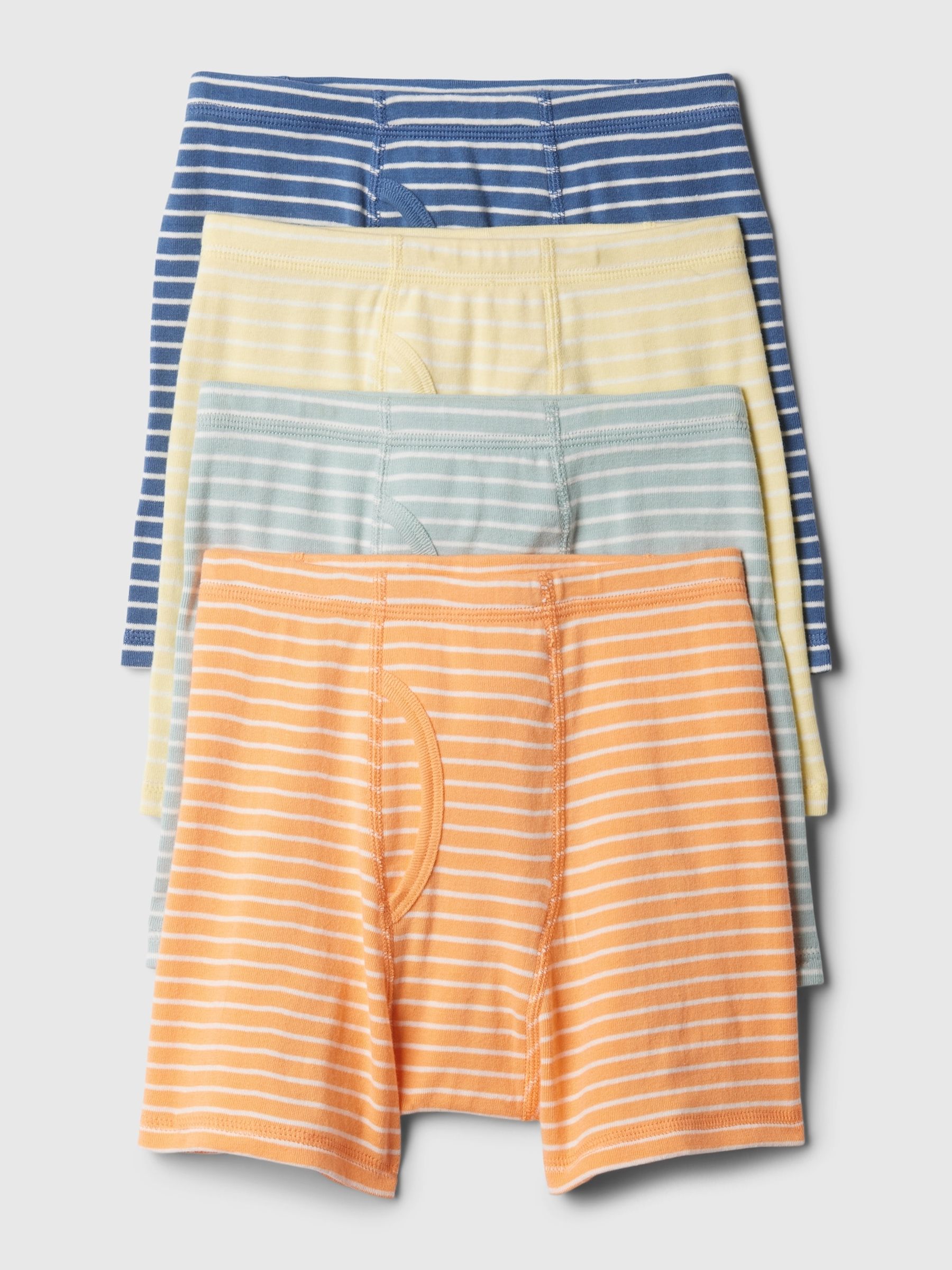 Orange Cotton Boxer Briefs 4 Pack (4-12yrs) - Image 1 of 1