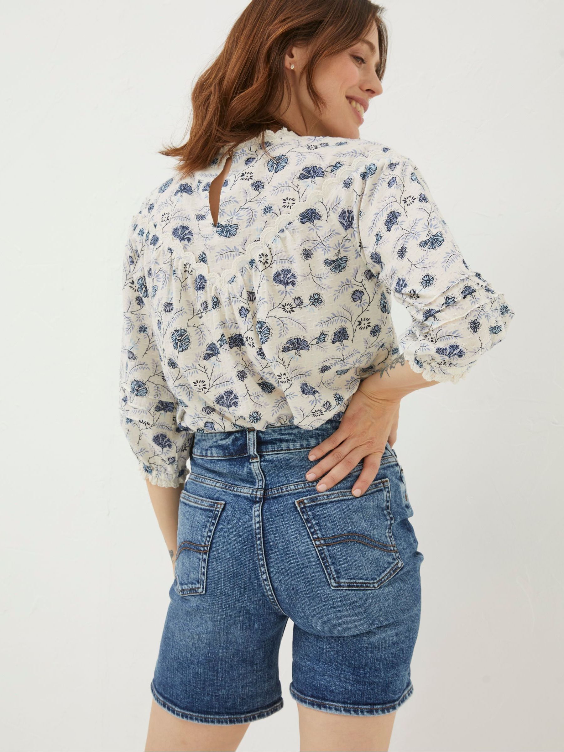 Darley Blue Denim Shorts - Image 2 of 5 Darley Blue Denim Shorts - Image 2 of 5