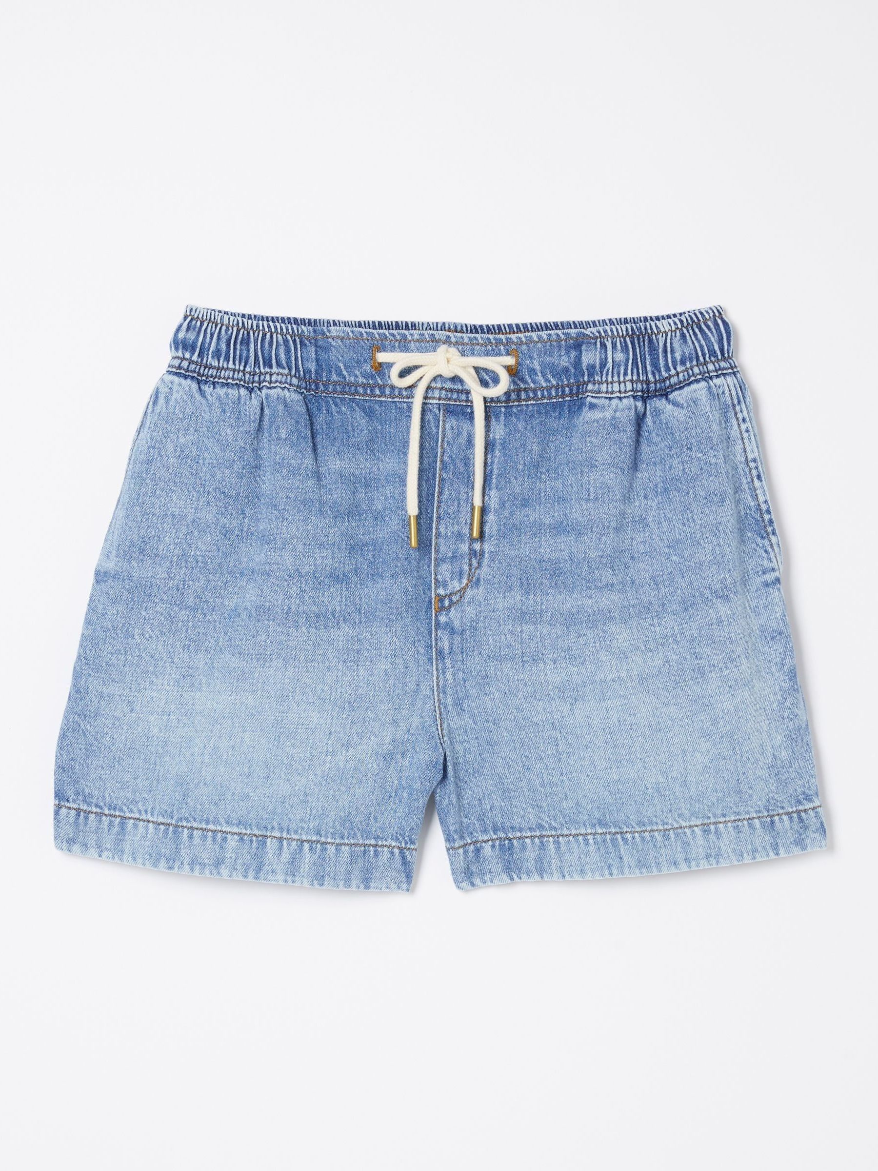 Ashby Light Blue Pull-On Denim Shorts - Image 4 of 4