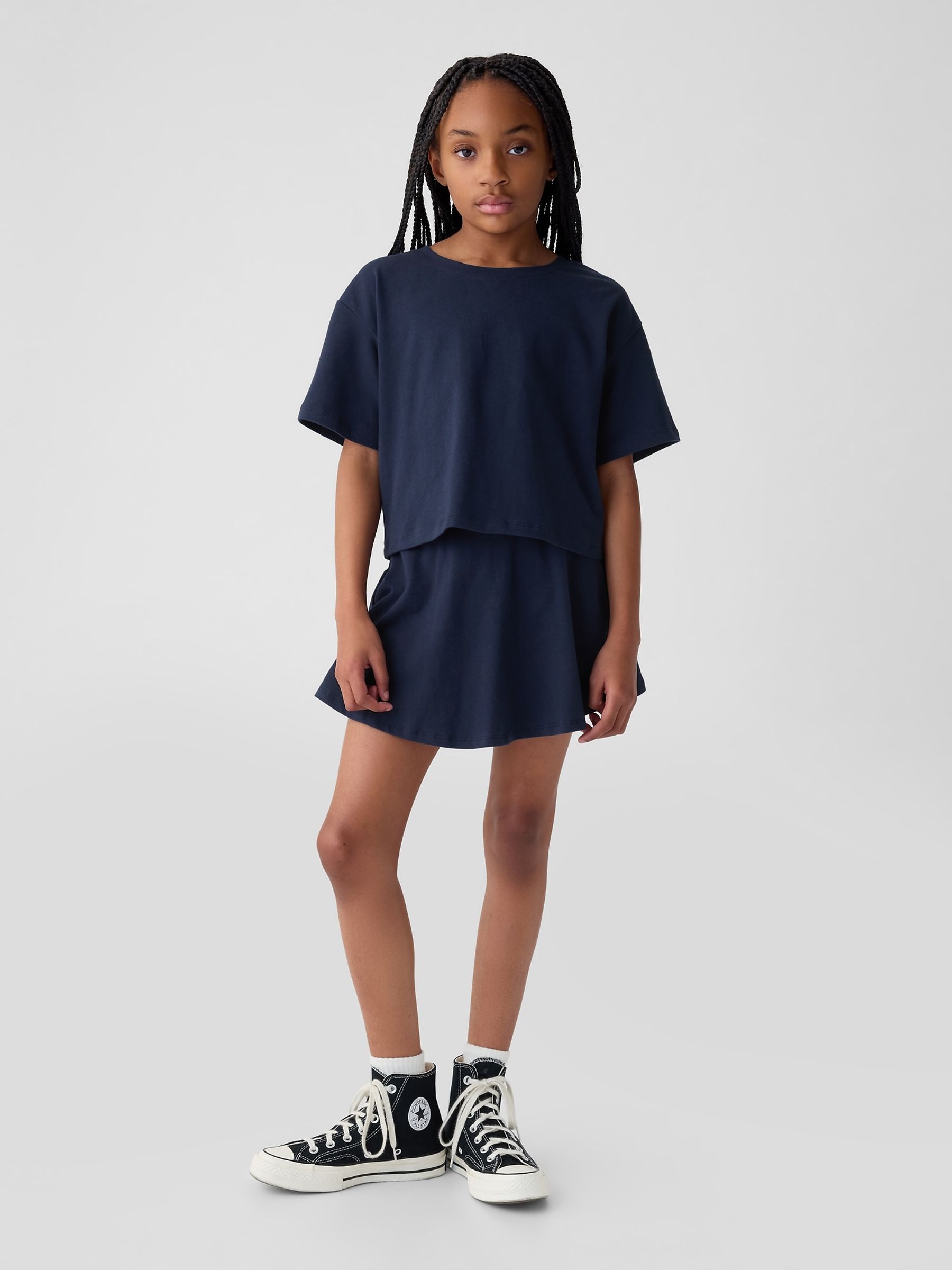 Blue Skort Print Outfit Set (4-13yrs) - Image 1 of 2