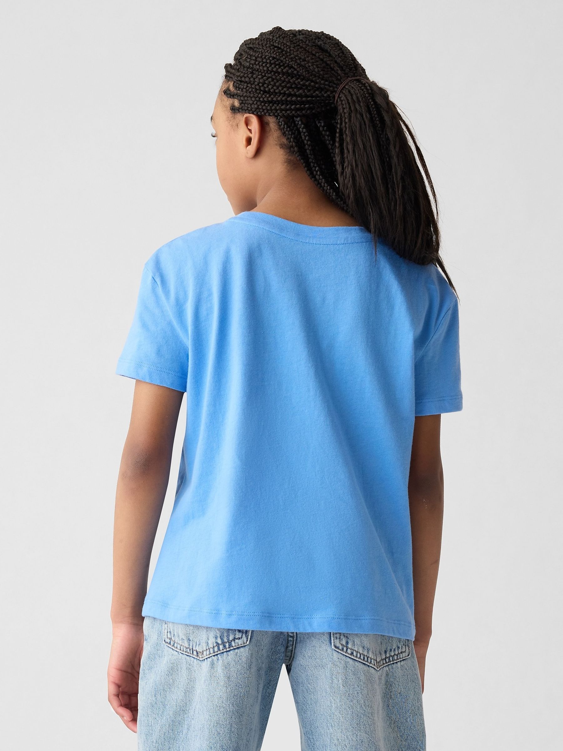 Blue/Yellow Slogan Graphic Crew Neck Short Sleeve T-Shirt (4-13yrs) - Image 2 of 3