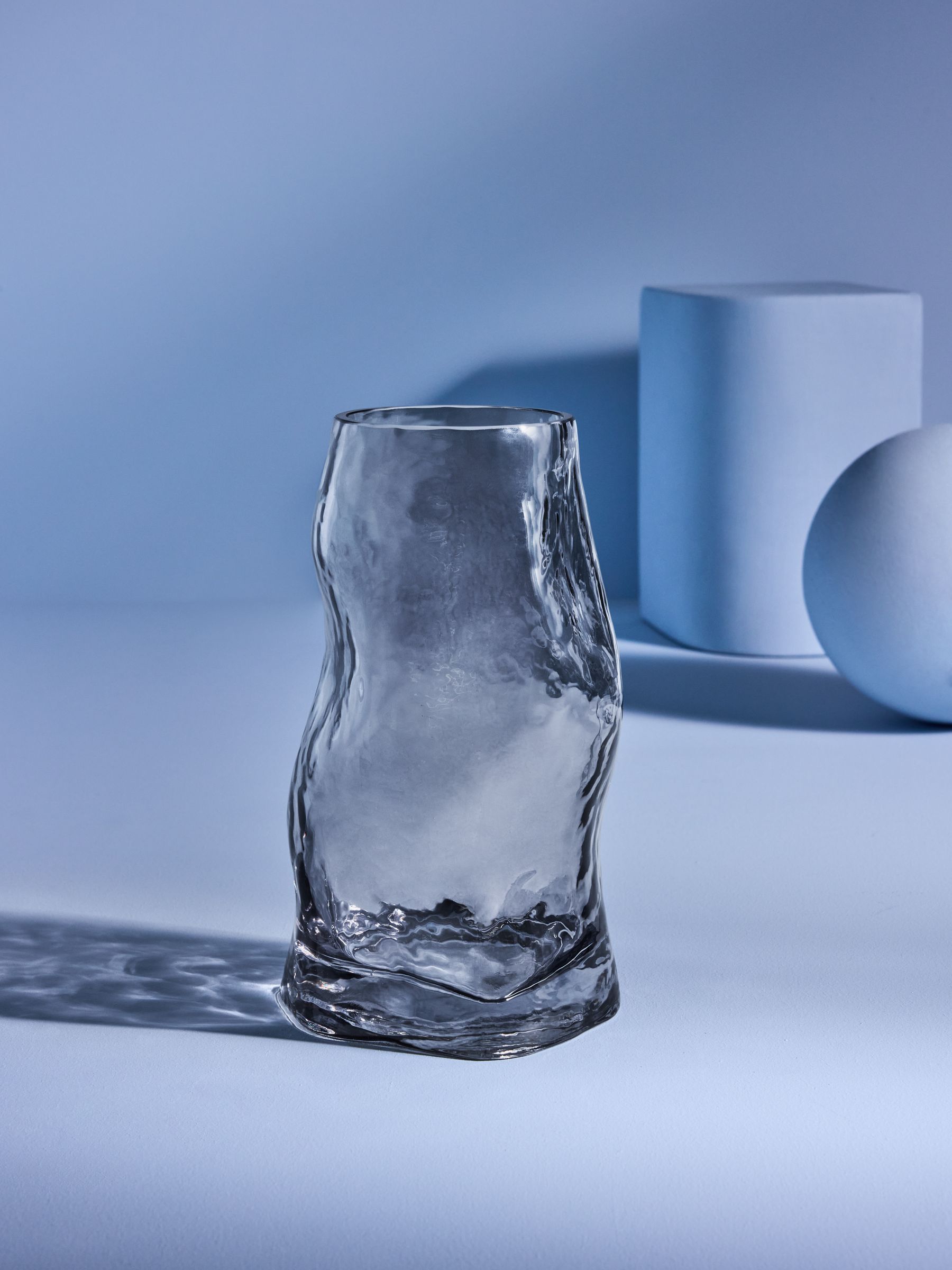 Rhea Vase in Smoke Grey - Image 2 of 3