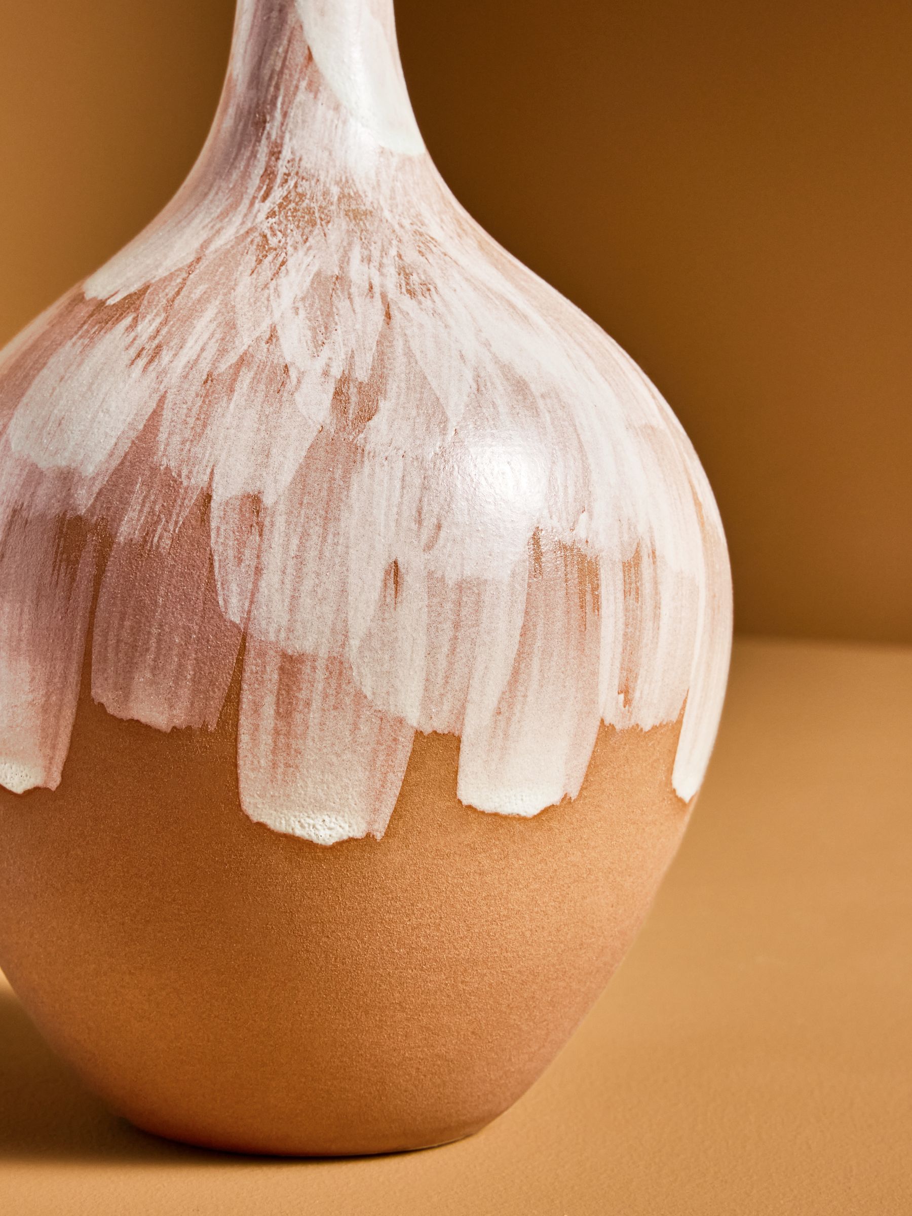 Rayne Hand Painted Vase in Natural - Image 3 of 3
