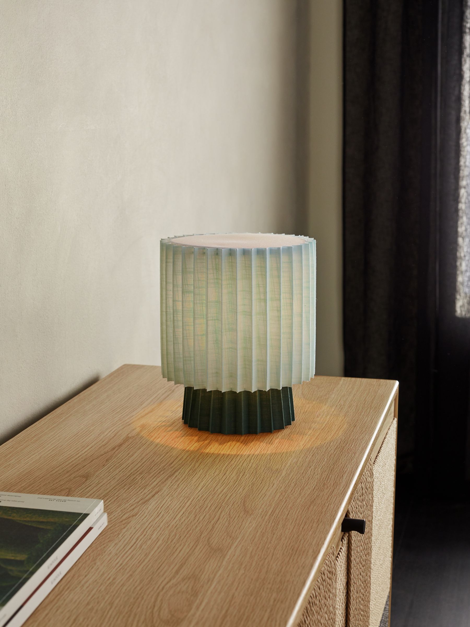 Small Reva Table Light in Green - Image 1 of 4