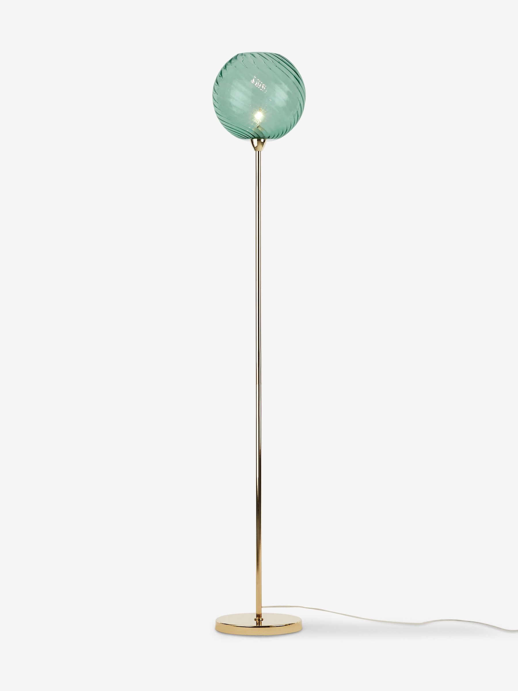 Ilaria Floor Light in Blue/Brass - Image 2 of 3