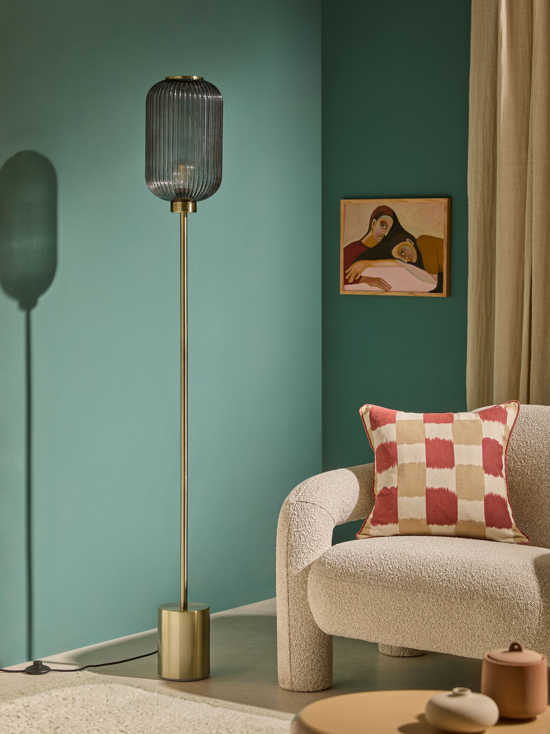 Briz Floor Lamp in Grey - Image 2 of 8