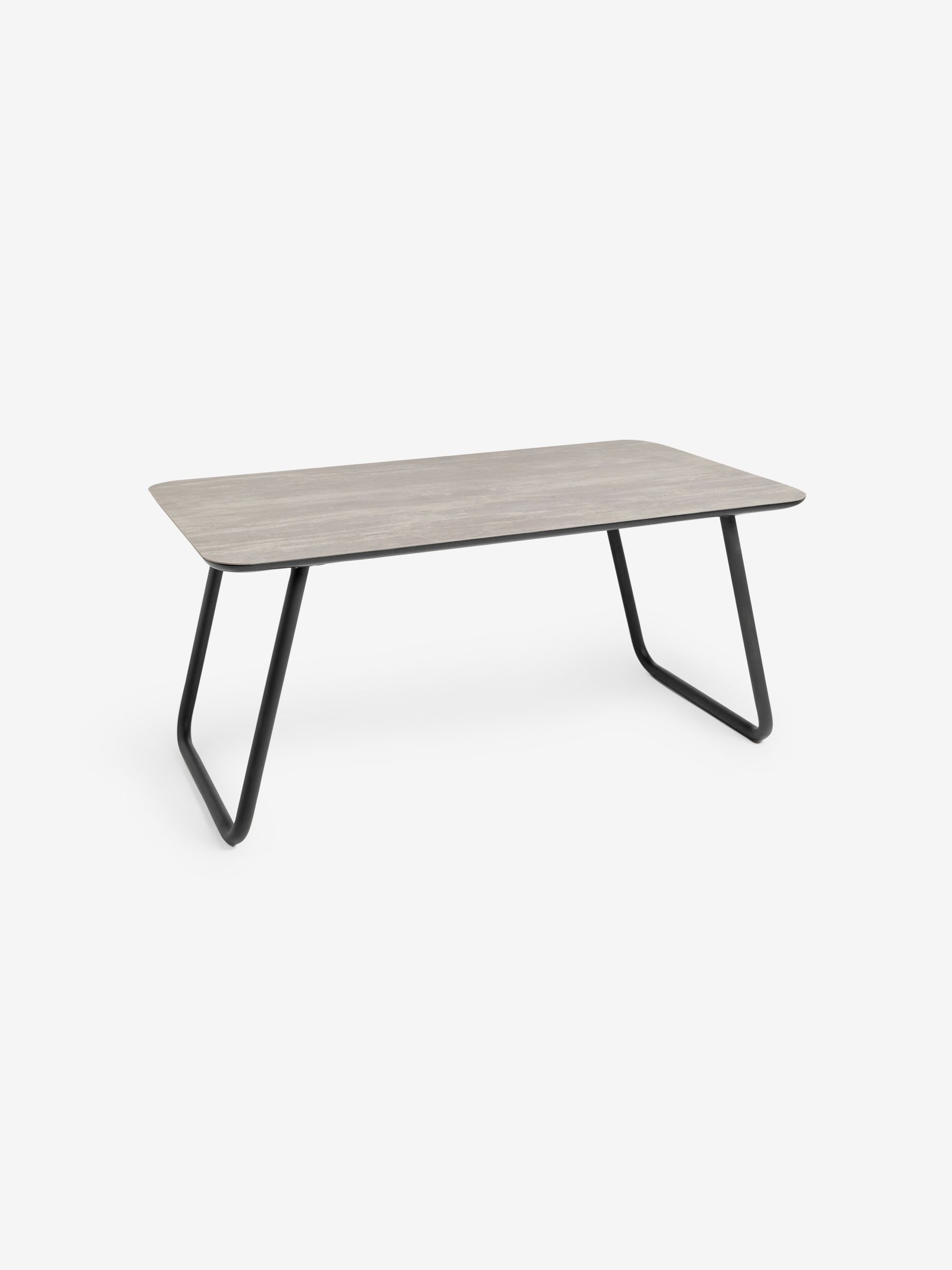 Dwyer Ceramic Marble 6 Seater Fixed Dining Table in Grey - Image 5 of 6