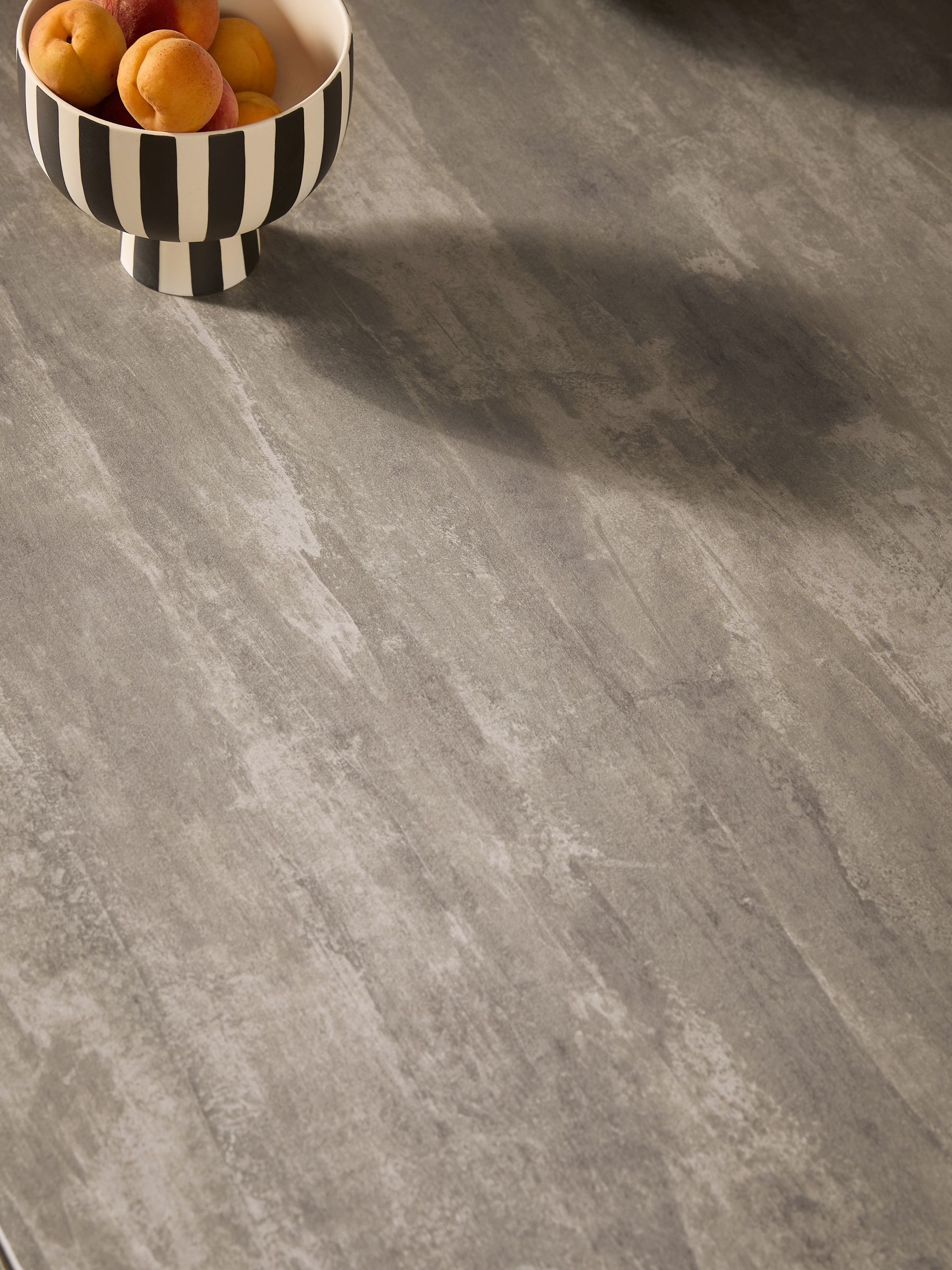 Dwyer Ceramic Marble 8 Seater Fixed Dining Table in Grey - Image 3 of 6
