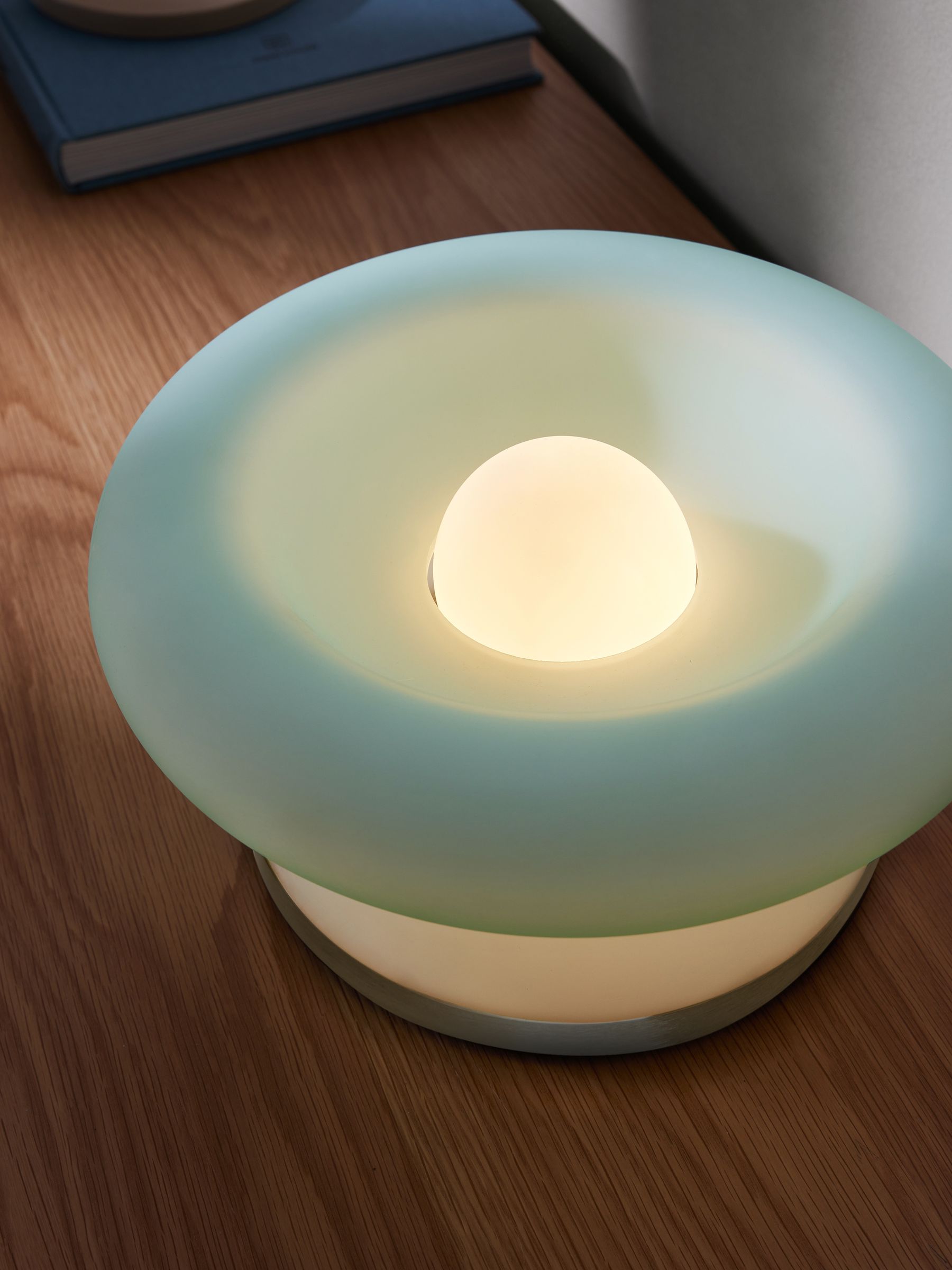 Uriel Table Lamp in Blue - Image 2 of 3