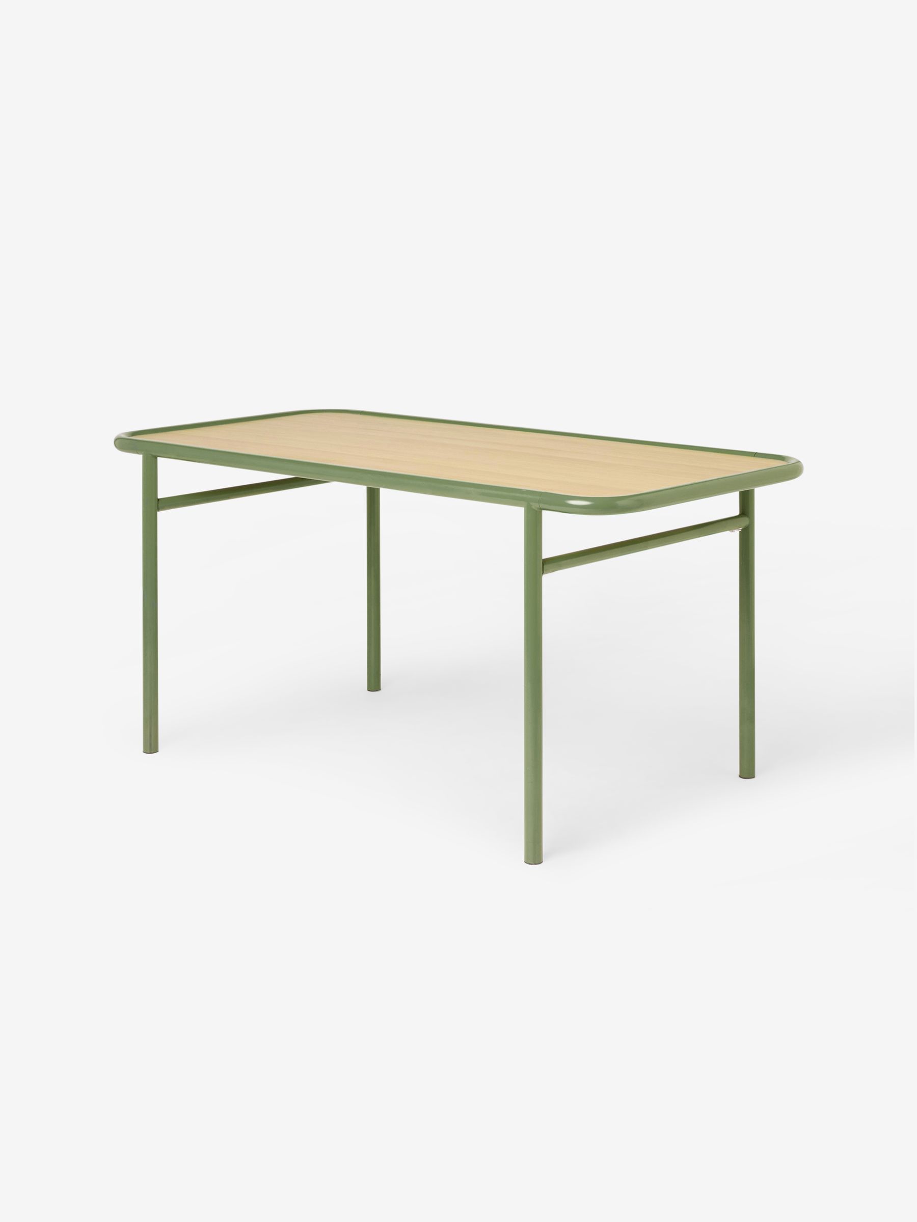 Tuva 4 Seater Dining Table in Green - Image 3 of 3