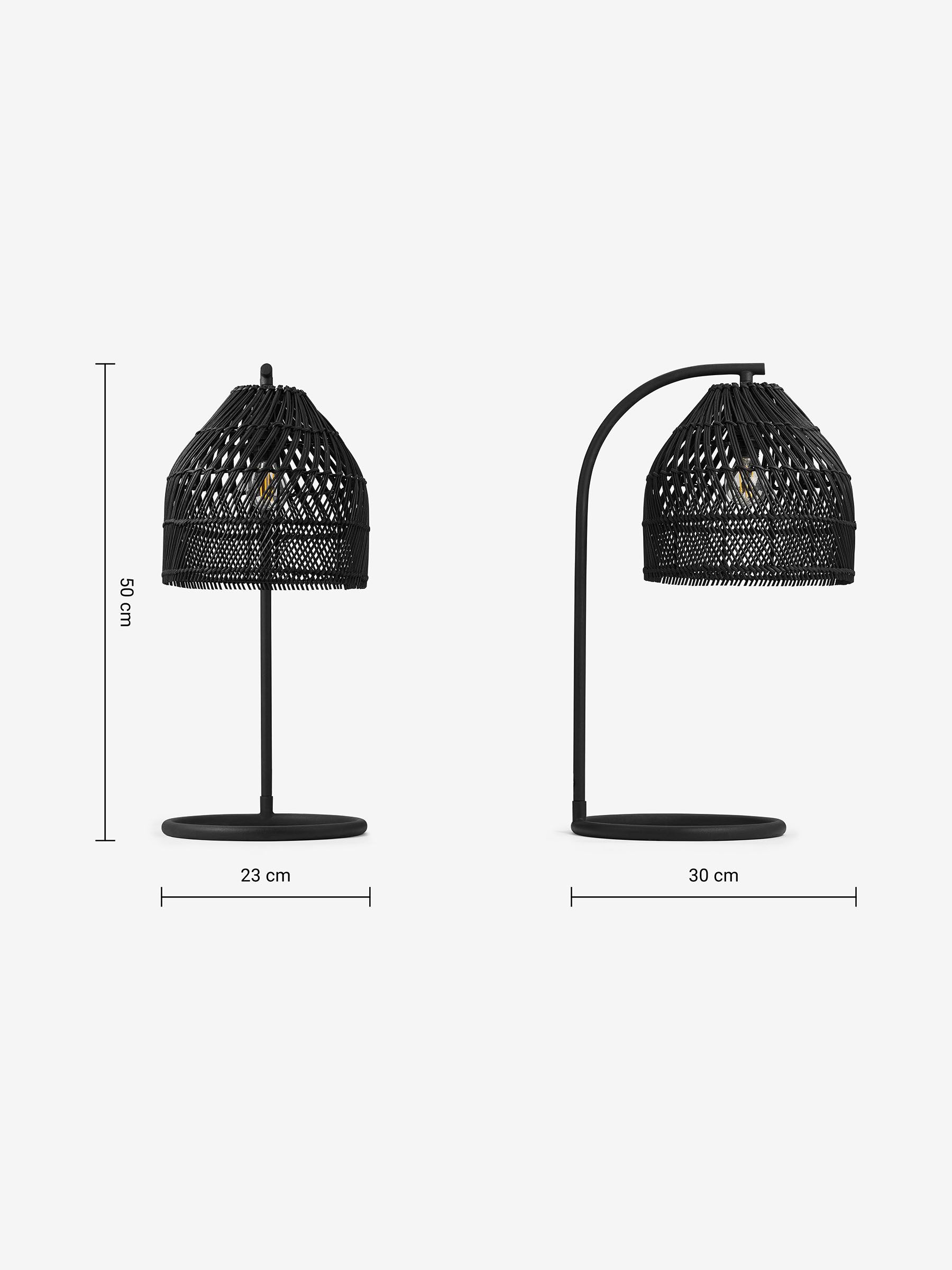 Java Table Lamp in Black - Image 2 of 2