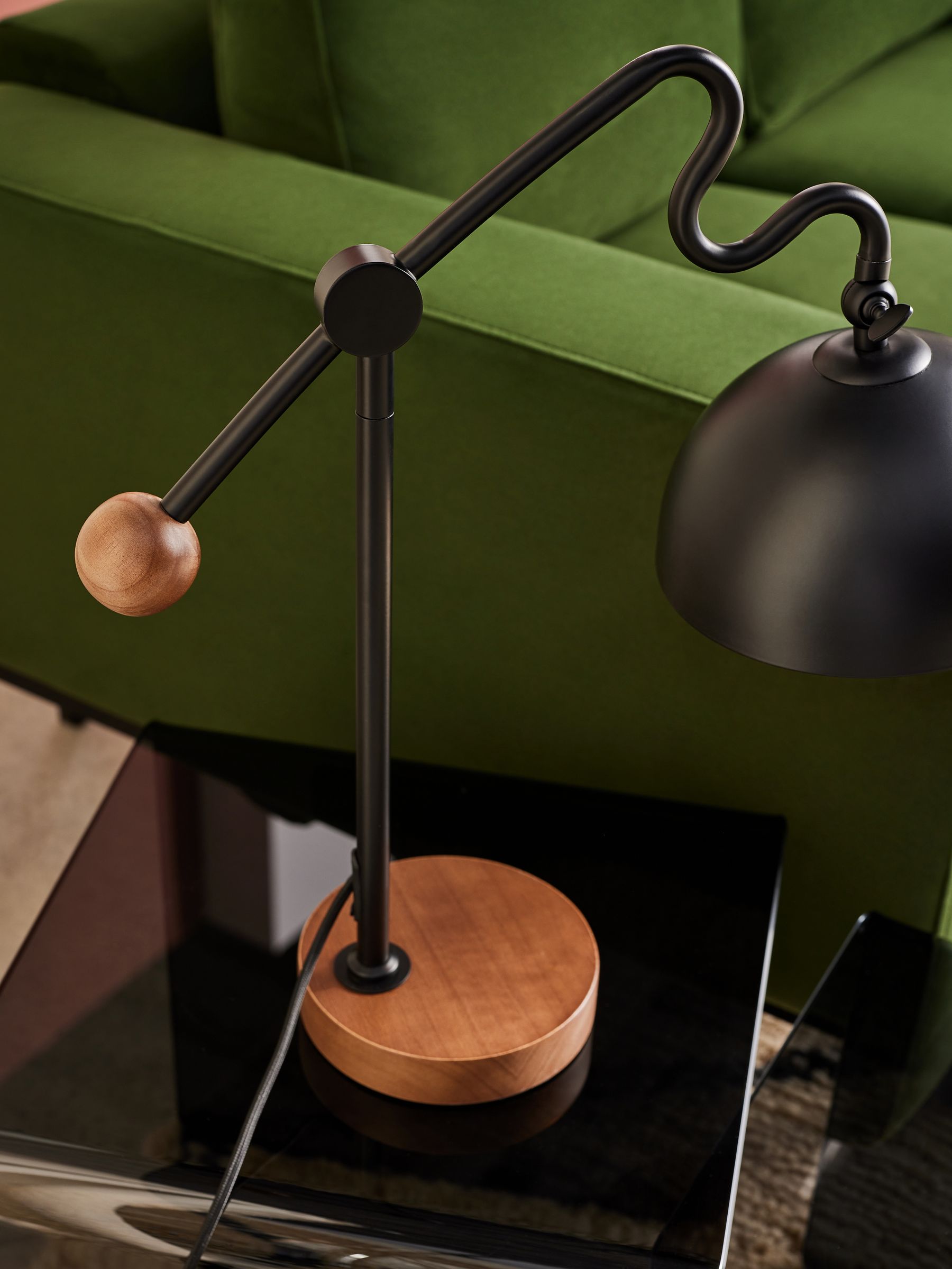 Avery Table Lamp in Black - Image 2 of 3
