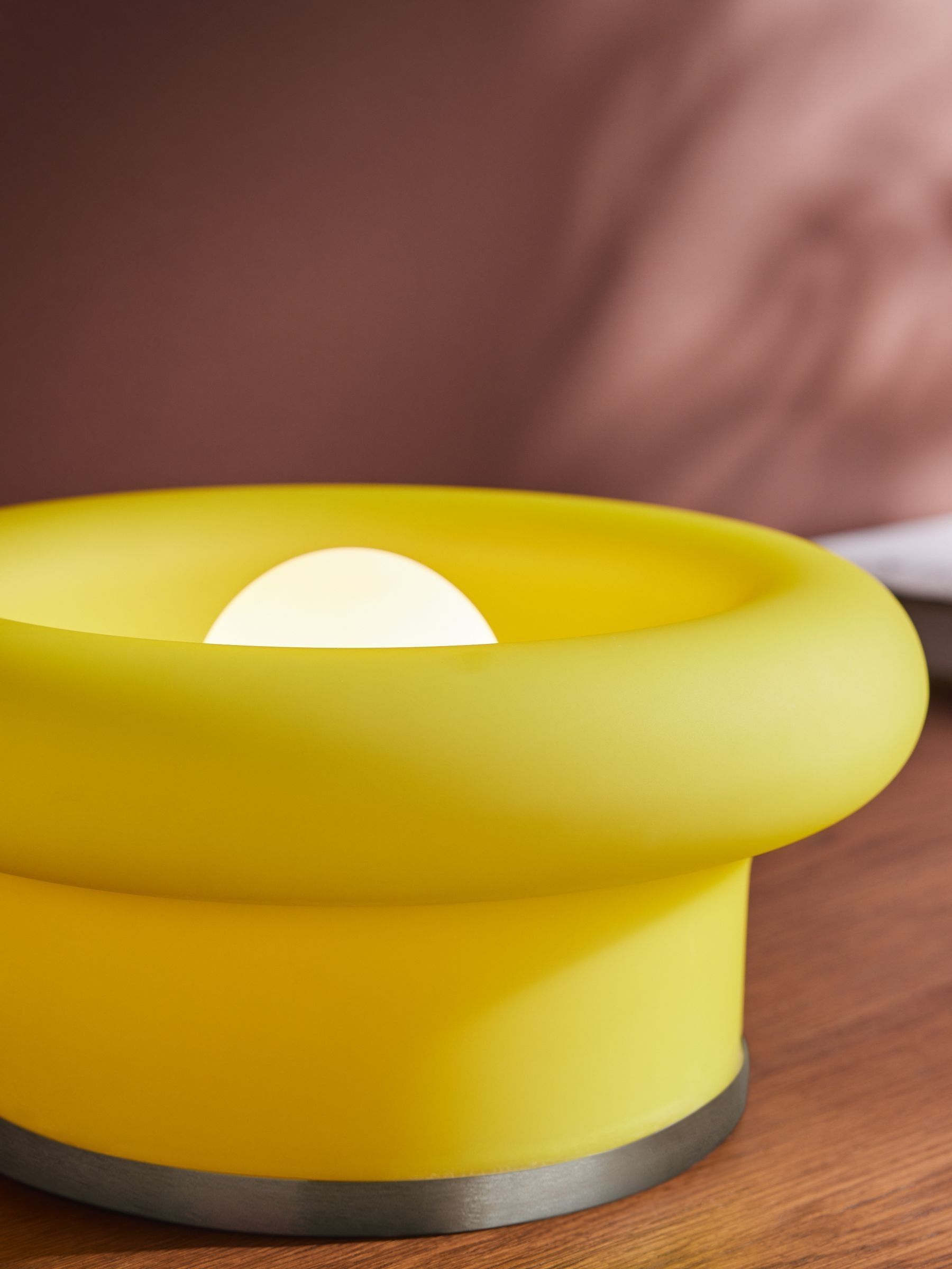 Uriel Table Lamp in Yellow - Image 2 of 3
