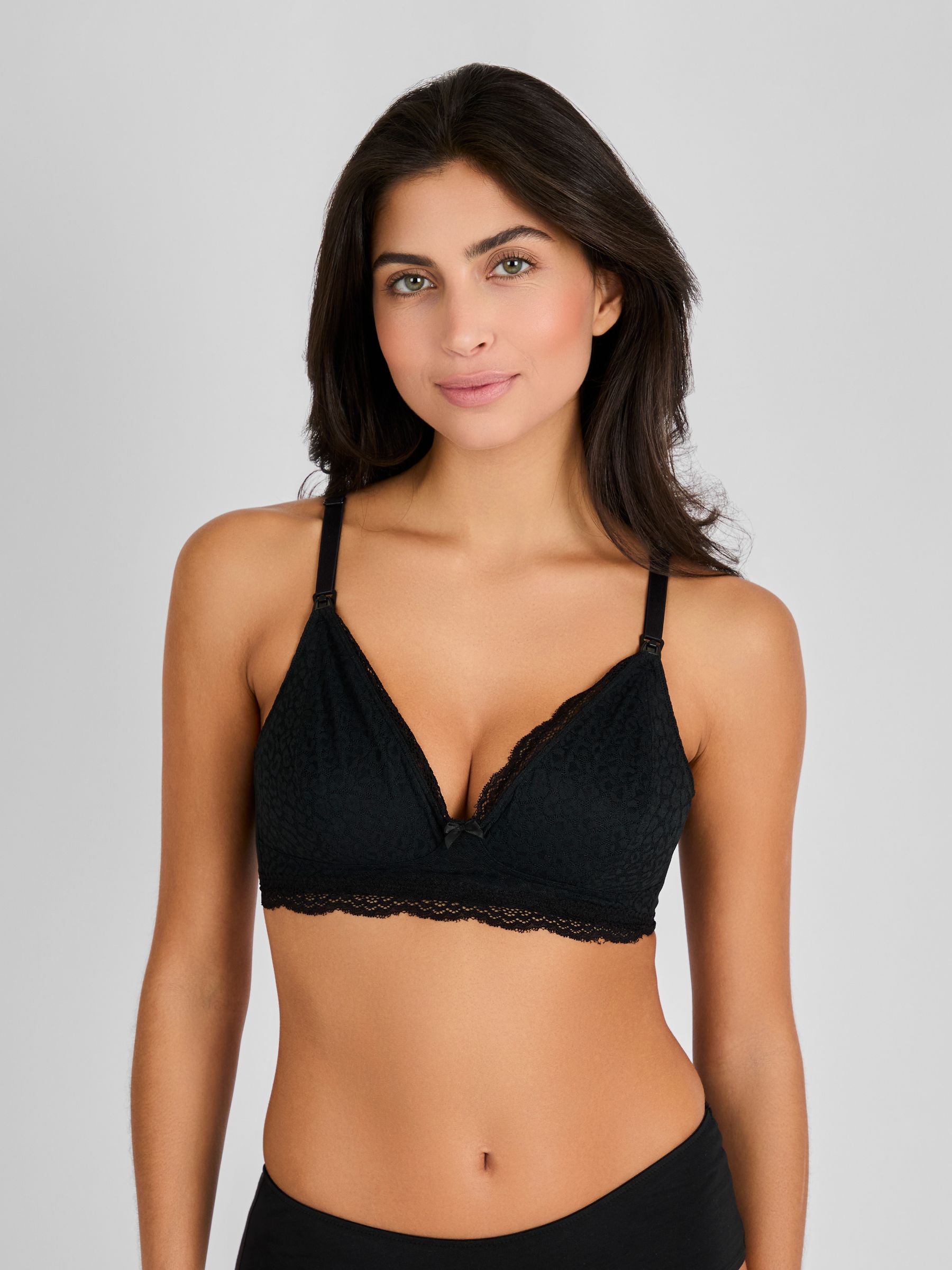 Black Maternity And Nursing Lace Bras 2 Pack - Image 2 of 11