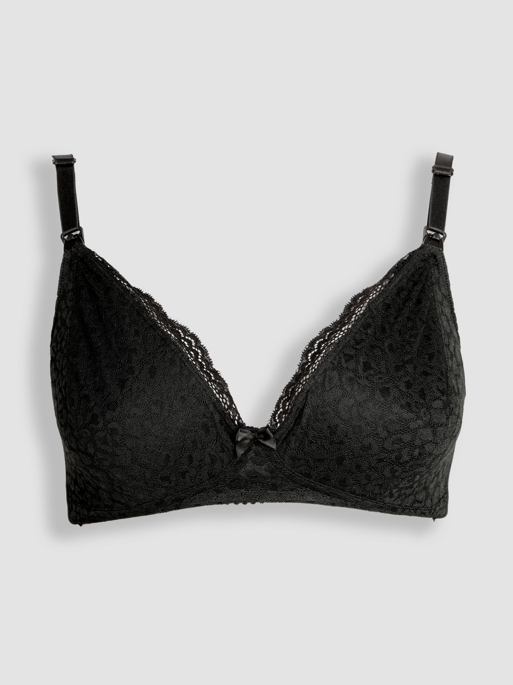 Black Maternity And Nursing Lace Bras 2 Pack - Image 8 of 11
