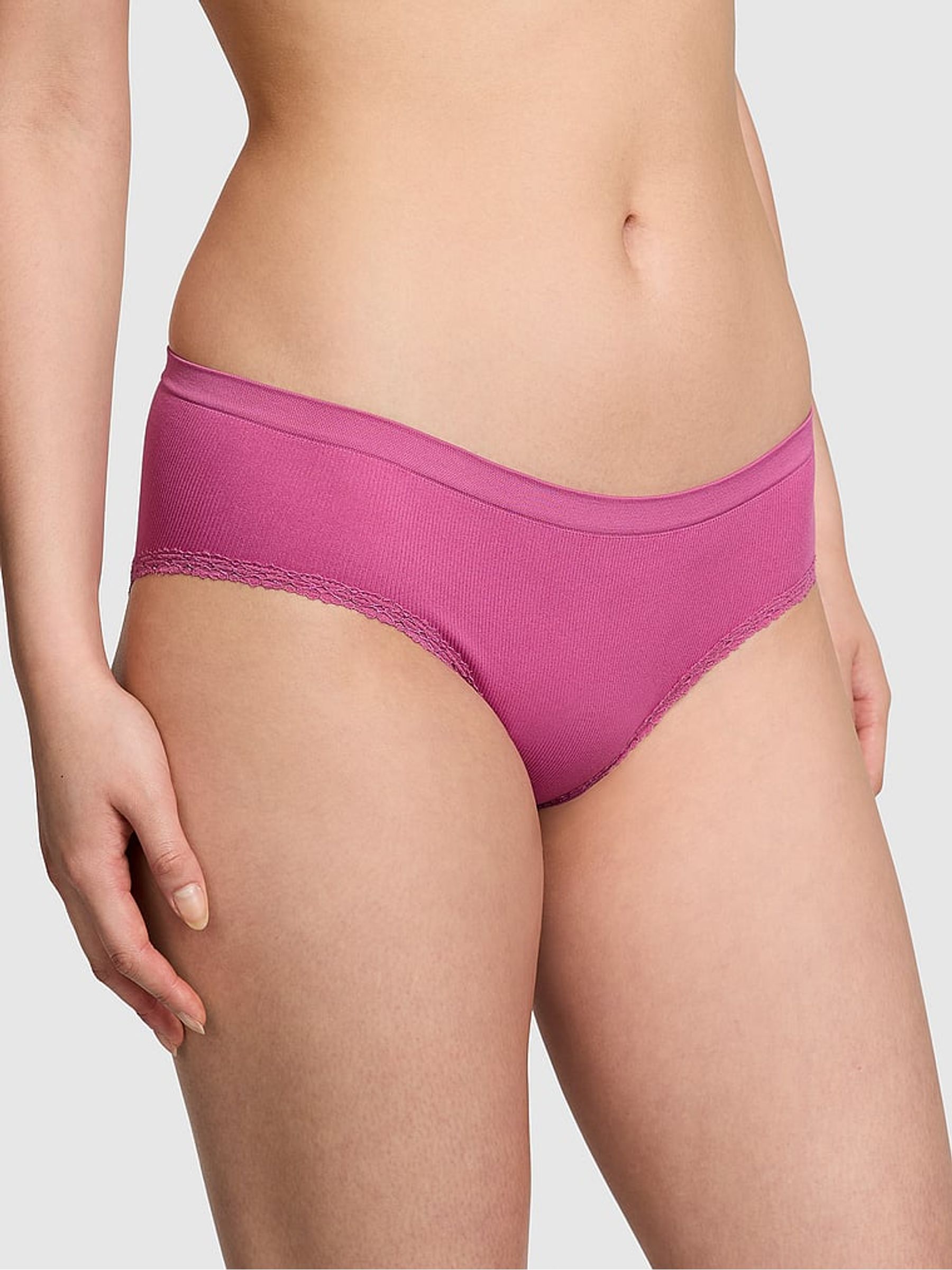 Midnight Mauve Pink Hipster Seamless Knickers - Image 1 of 1