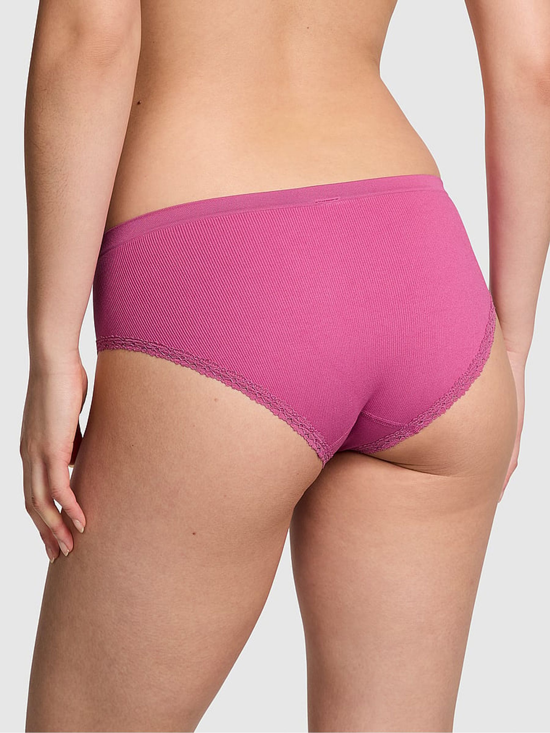 Midnight Mauve Pink Hipster Seamless Knickers - Image 2 of 3