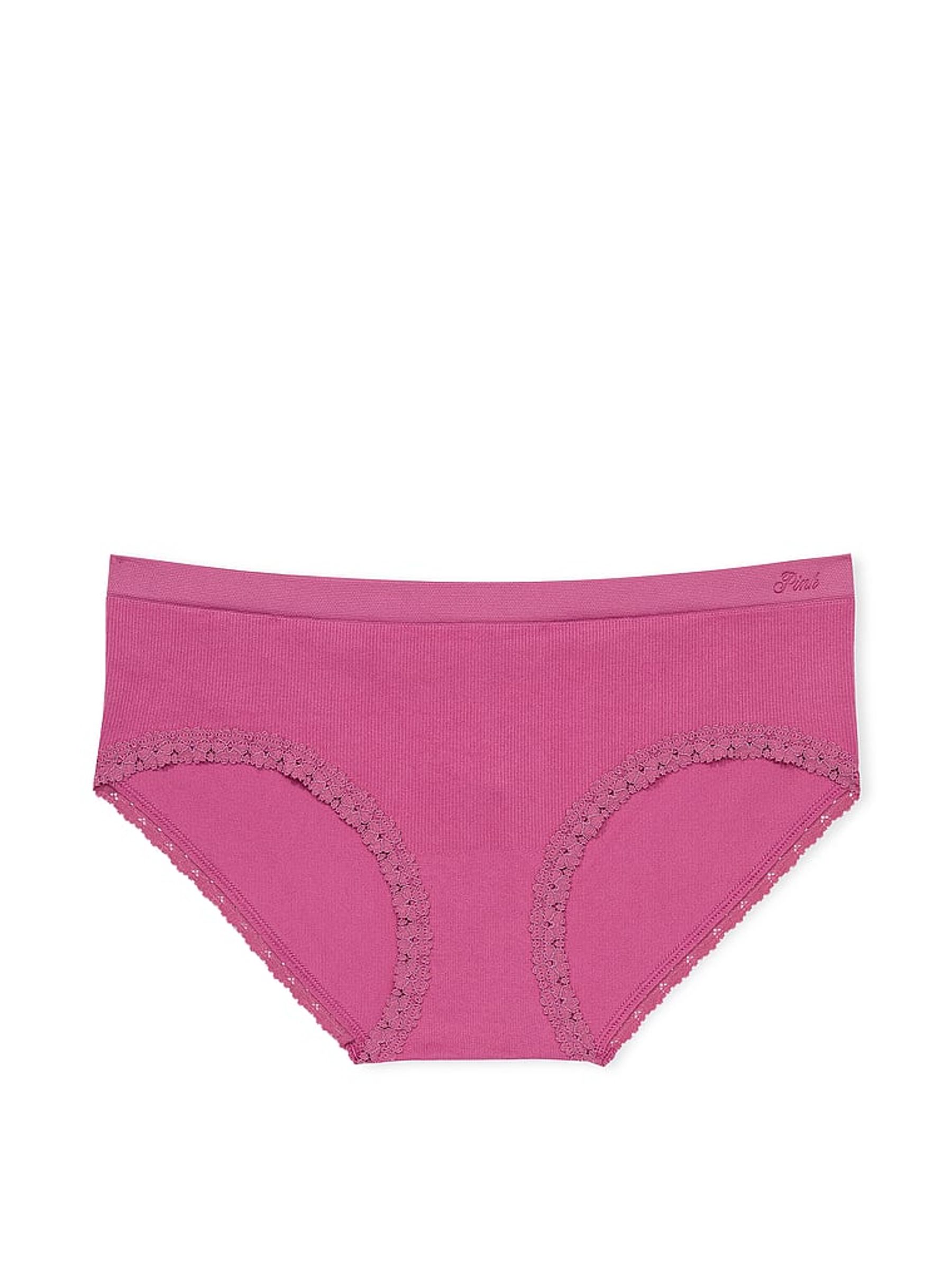 Midnight Mauve Pink Hipster Seamless Knickers - Image 3 of 3