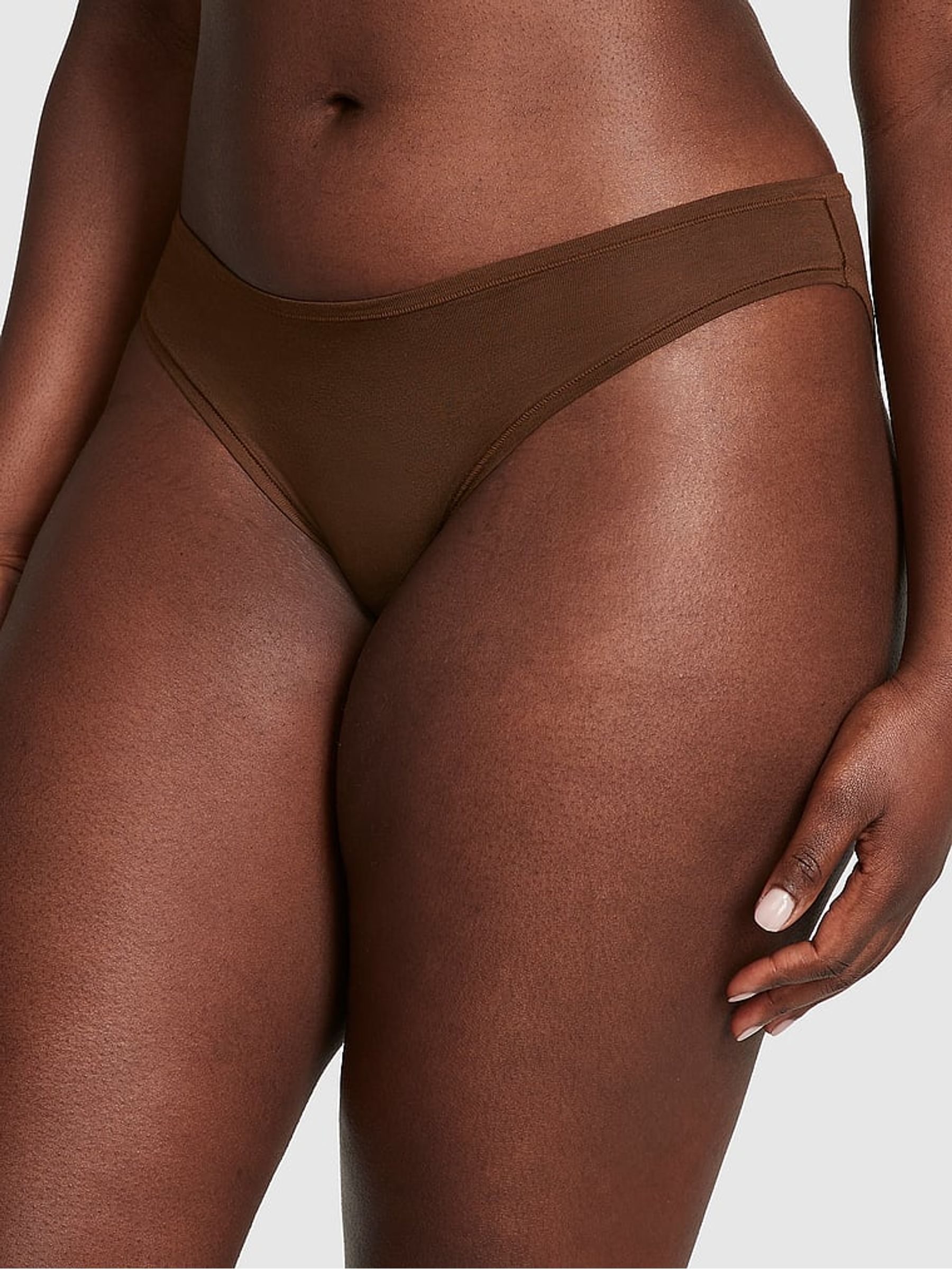 Ganache Nude Bikini Cotton Knickers - Image 1 of 3