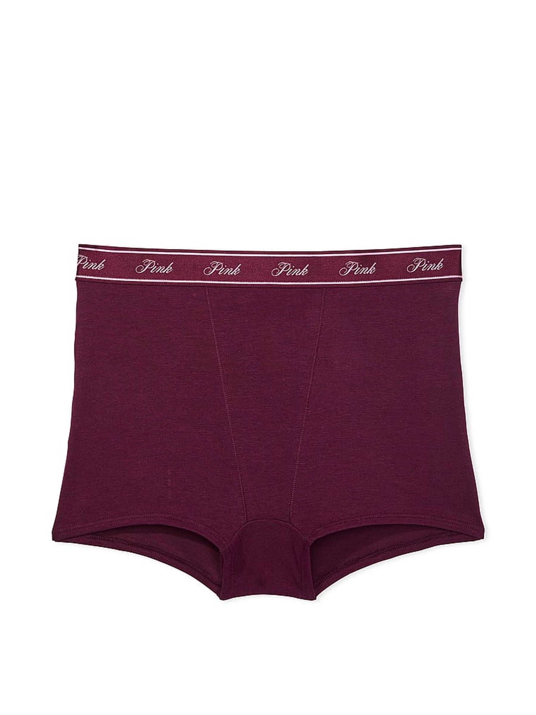 Purple Rose Cotton Logo High Waist Short Knickers - Image 3 of 3
