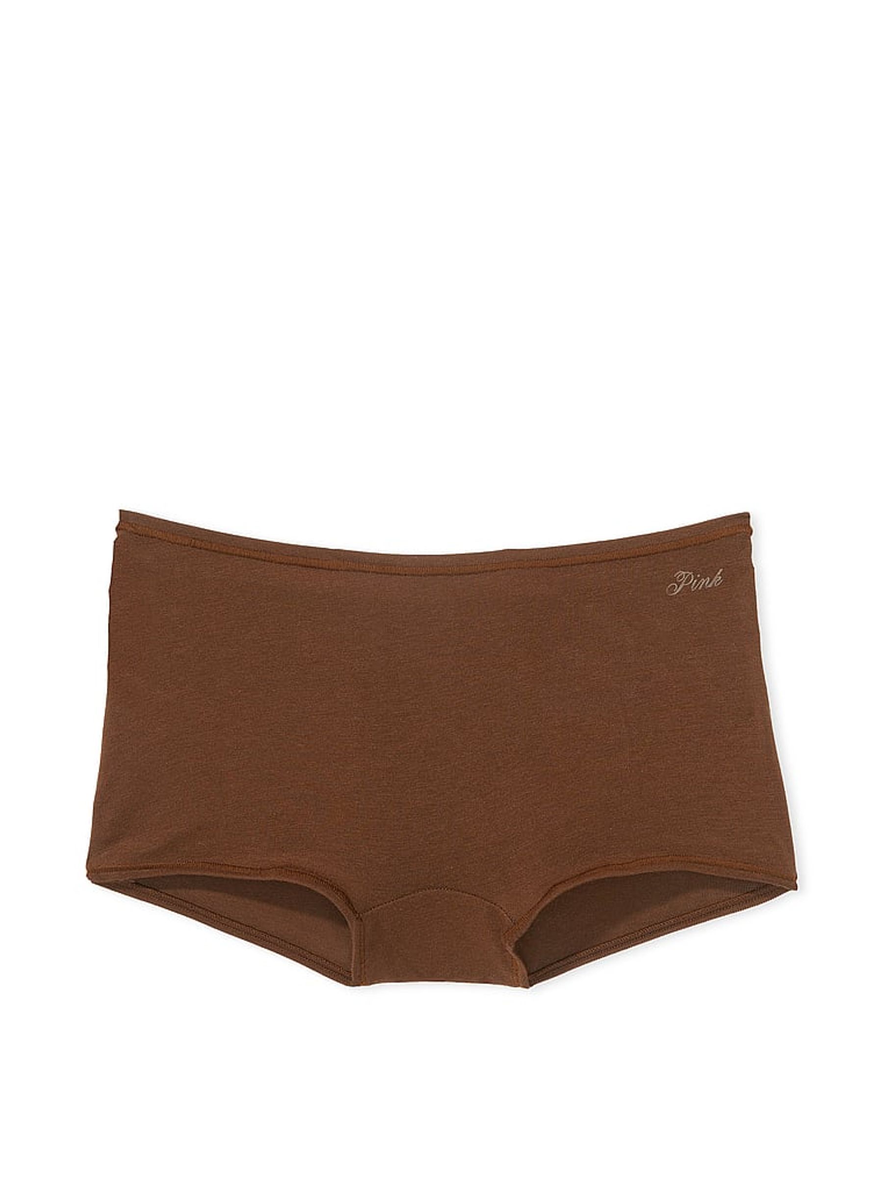 Ganache Nude Cotton Boyshort Knickers - Image 3 of 3
