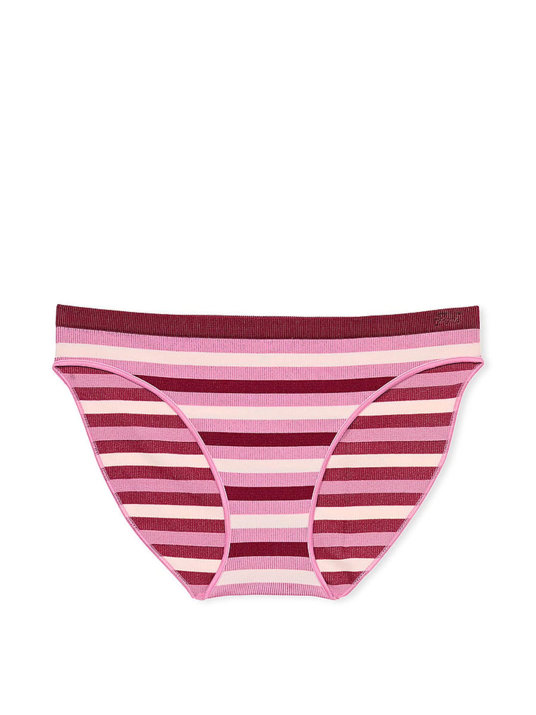 Pink Stripe Bikini Seamless Knickers - Image 3 of 3