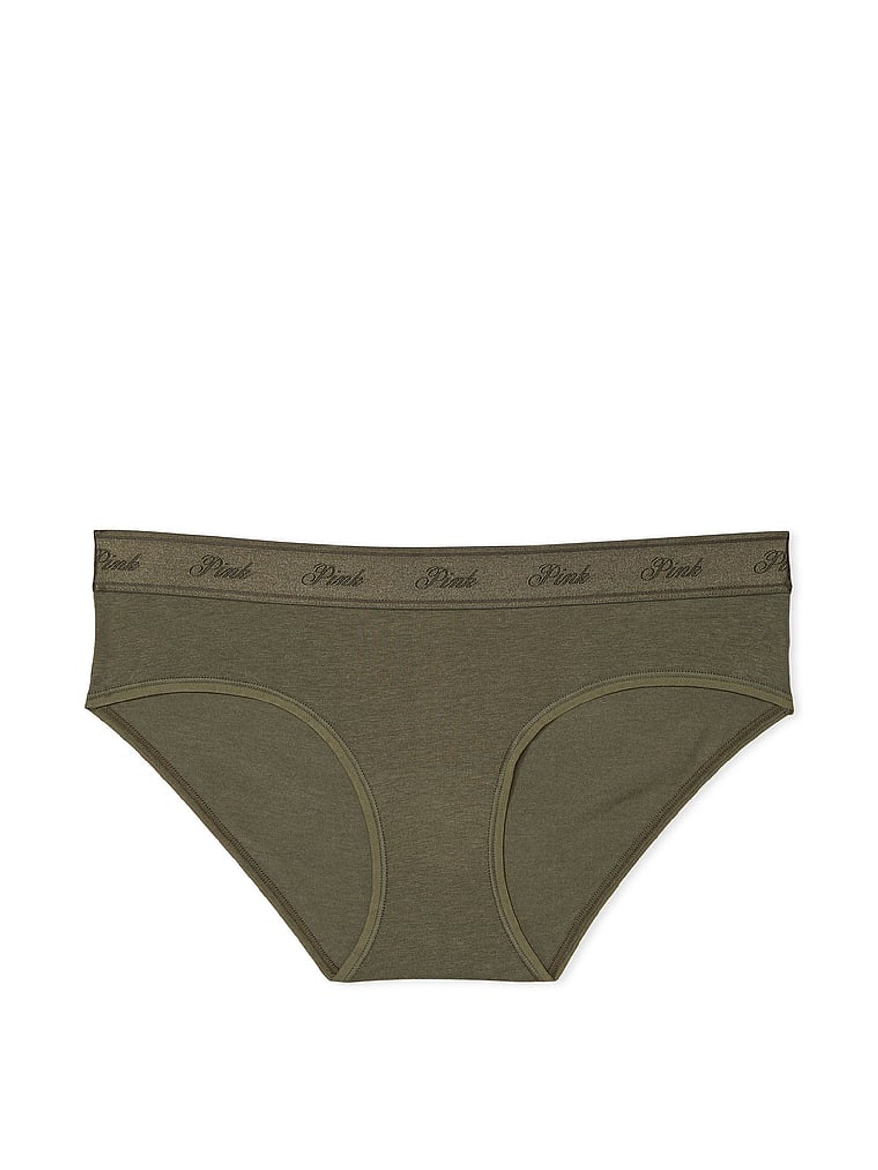 Olive Green Hipster Cotton Logo Knickers - Image 3 of 3