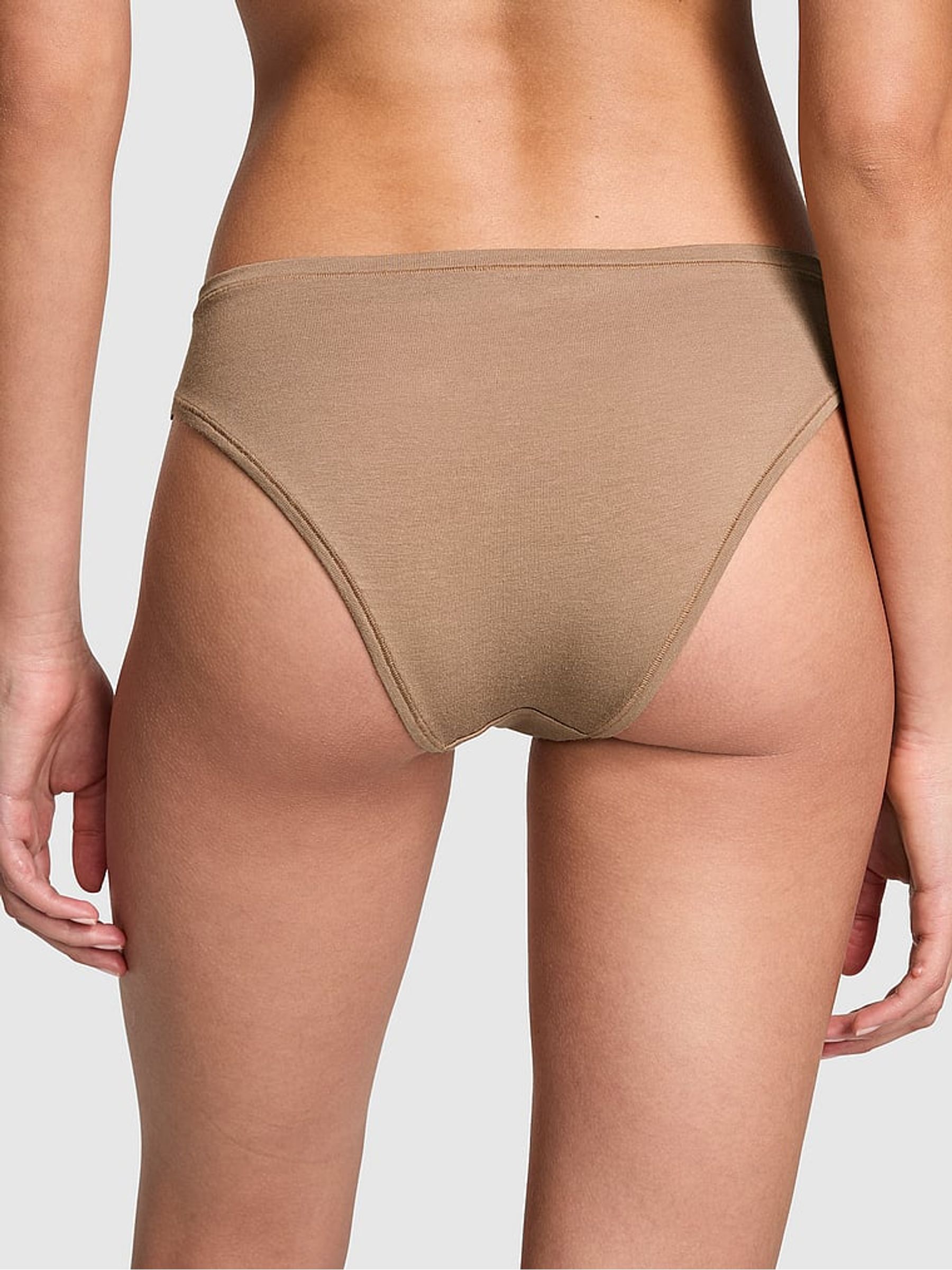 Latte Brown Cheeky Cotton Cheeky Knickers - Image 1 of 2