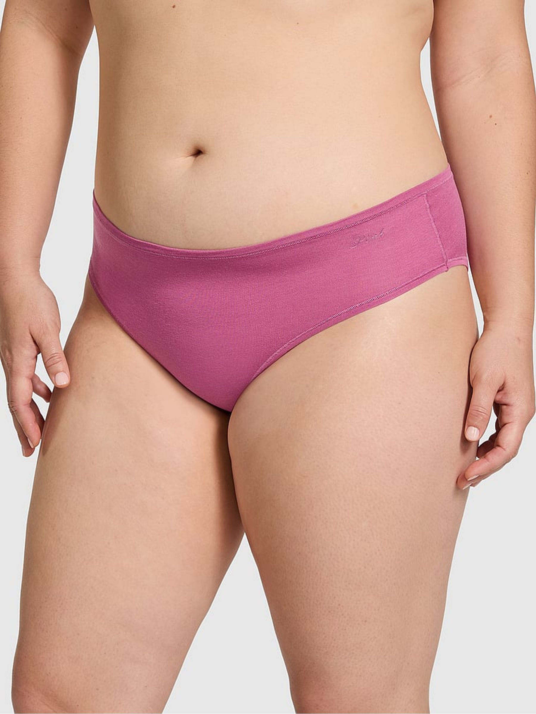 Midnight Mauve Pink Cheeky Cotton Cheeky Knickers - Image 1 of 1
